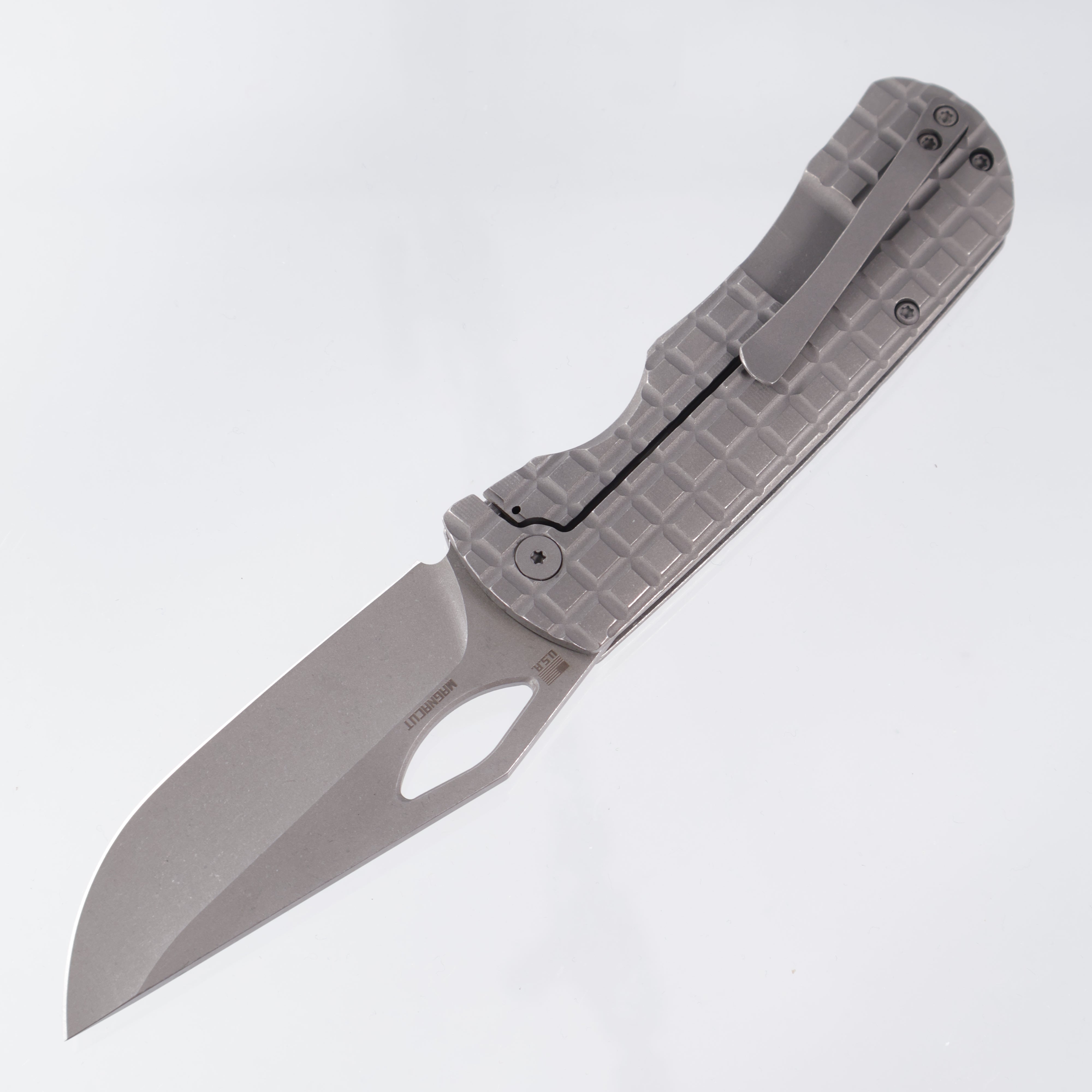 McNees Dixon - Stonewash Magnacut - Frag Stonewash Titanium Handle - 3.75 DX Dixon Frag (SW-A) T2342