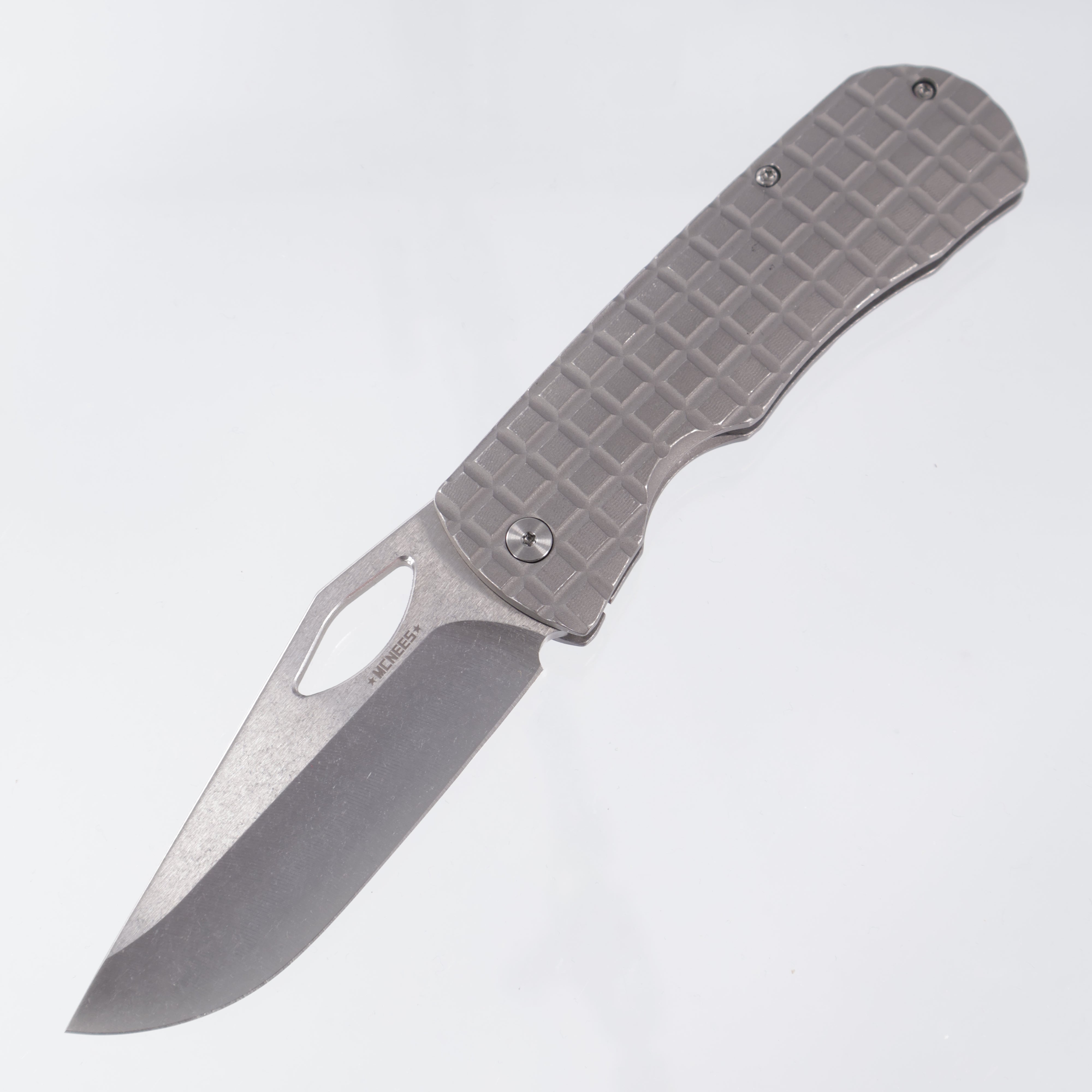 McNees Dixon - Satin Stonewash Magnacut - Frag Stonewash Titanium Handle - 3.75 DX Dixon Frag (SW-A) T2346