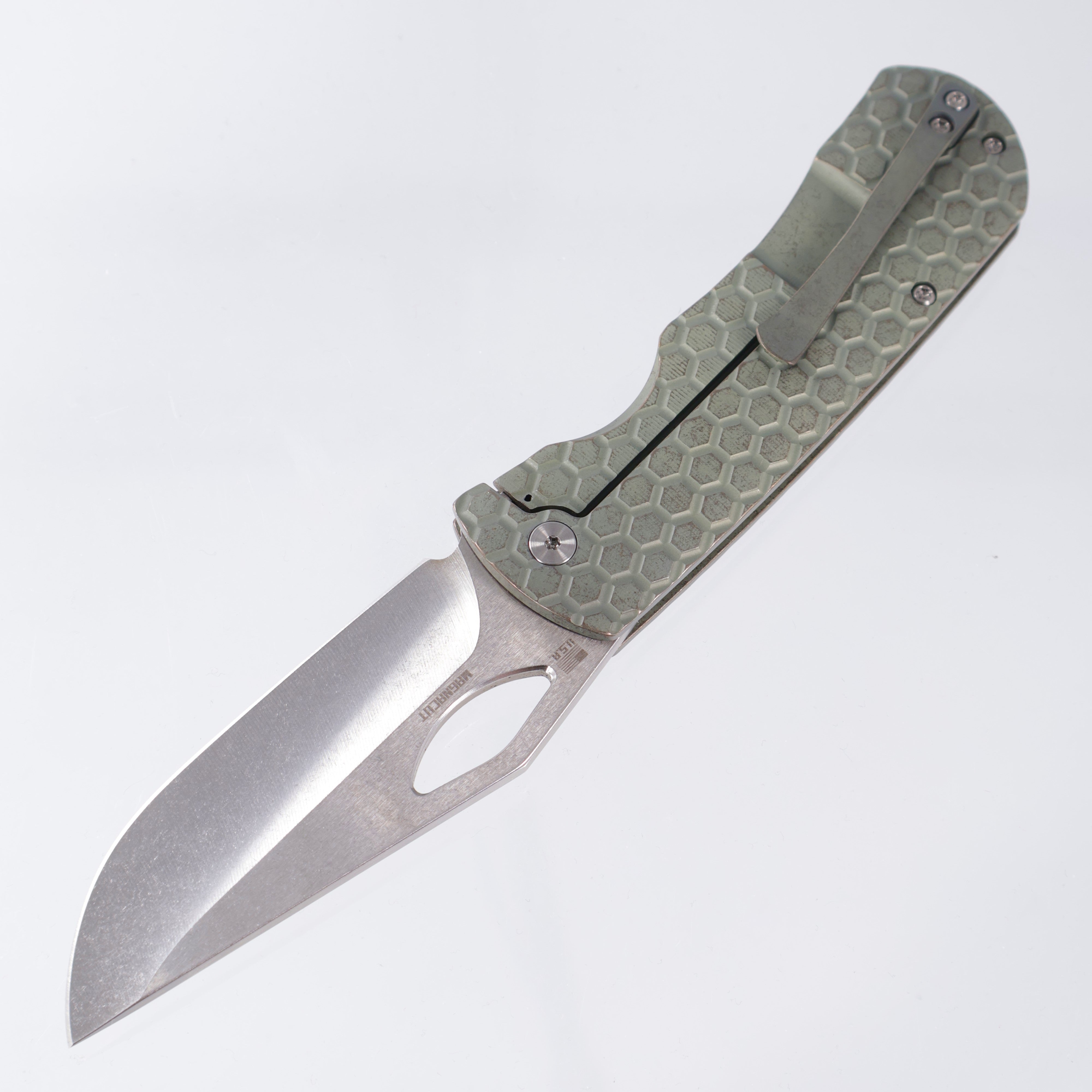 McNees Dixon - Green Honeycomb Milled Ti - Satin Stonewash Magnacut 3.75" - GRN/BRNZ-A SIMS1T2397