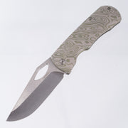 McNees Dixon - Green Ripple Engraved Ti - Satin Stonewash Magnacut 3.75" - GRN-A SIMS1T2398