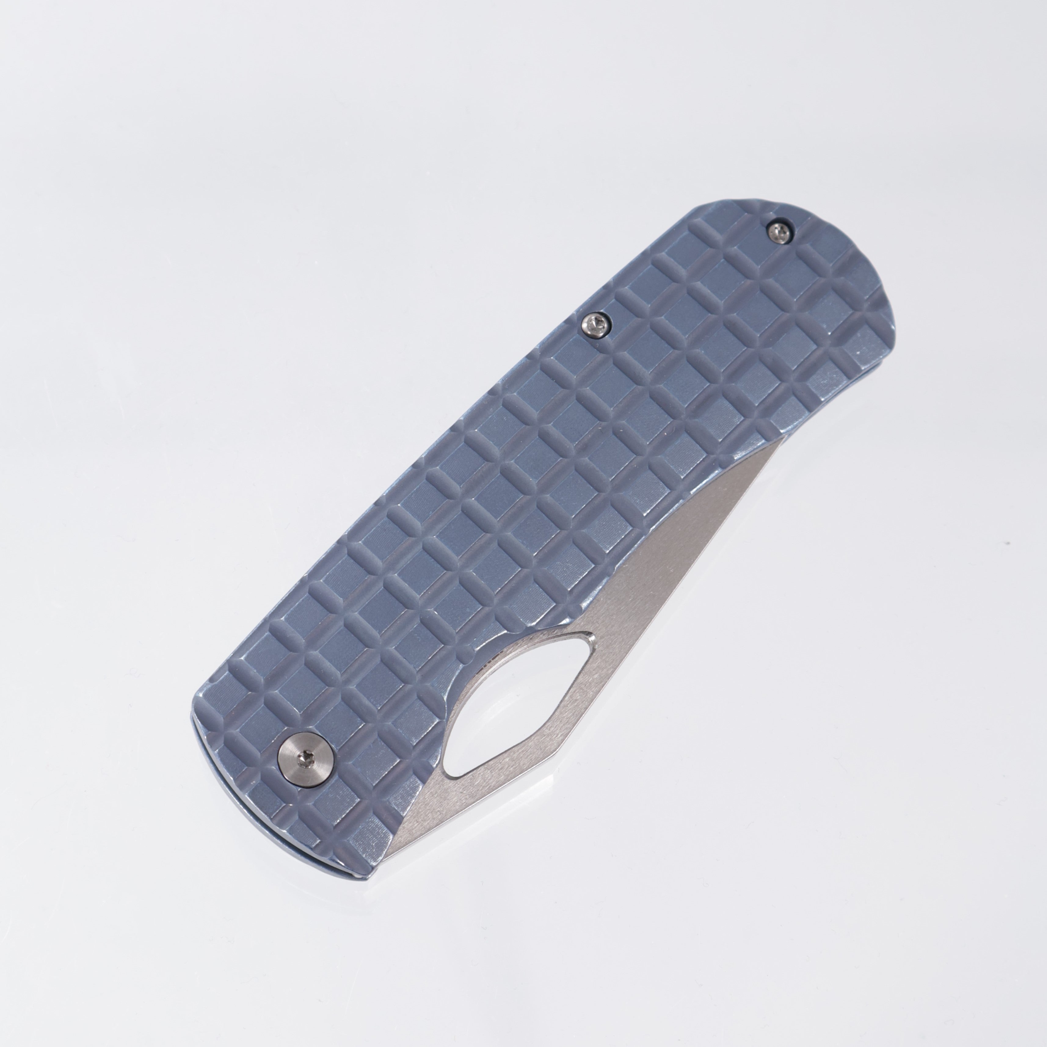 McNees Dixon - Blue Frag Milled Ti - Satin Stonewash Magnacut 3.75" - BLU-A SIMS1T2356