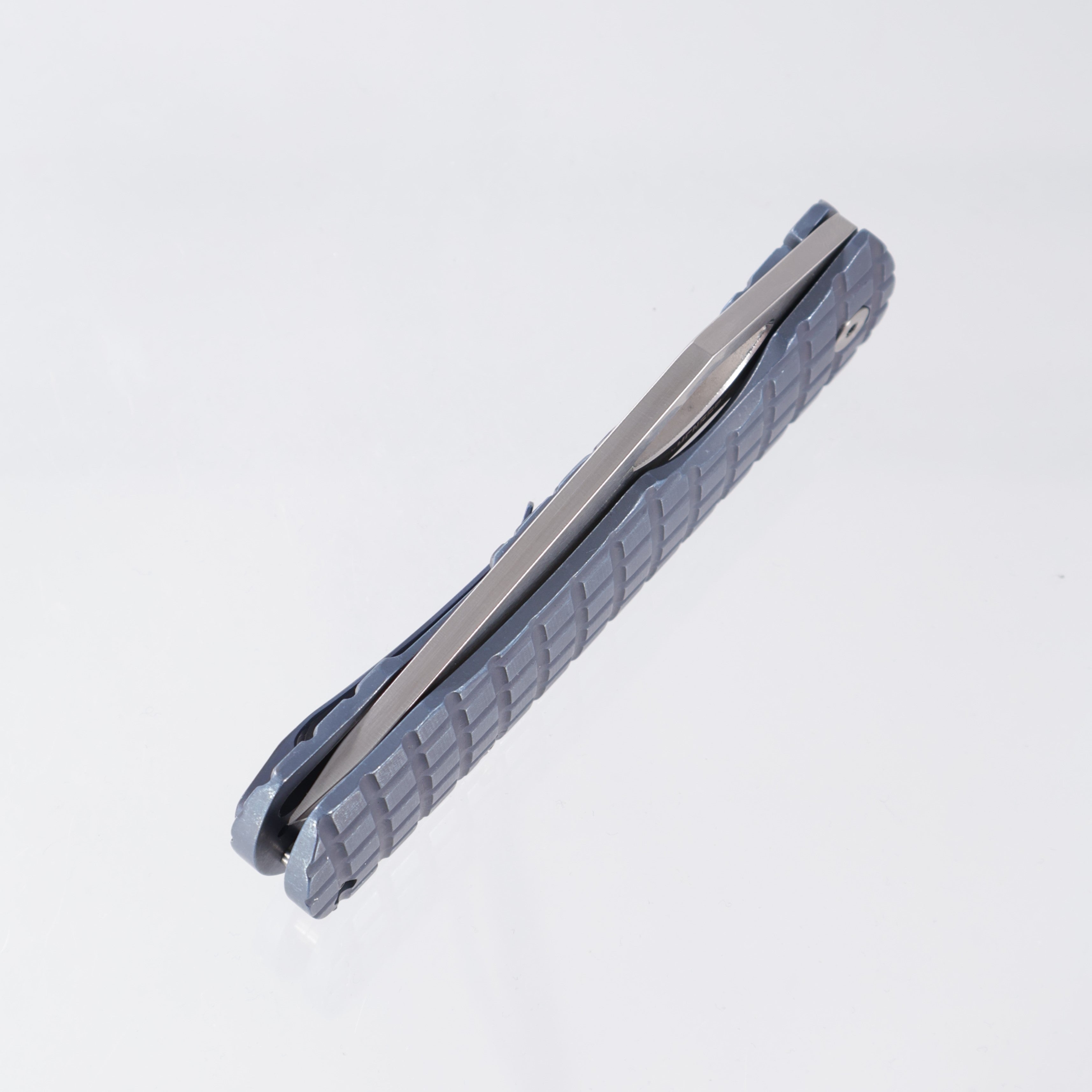 McNees Dixon - Blue Frag Milled Ti - Satin Stonewash Magnacut 3.75" - BLU-A SIMS1T2356