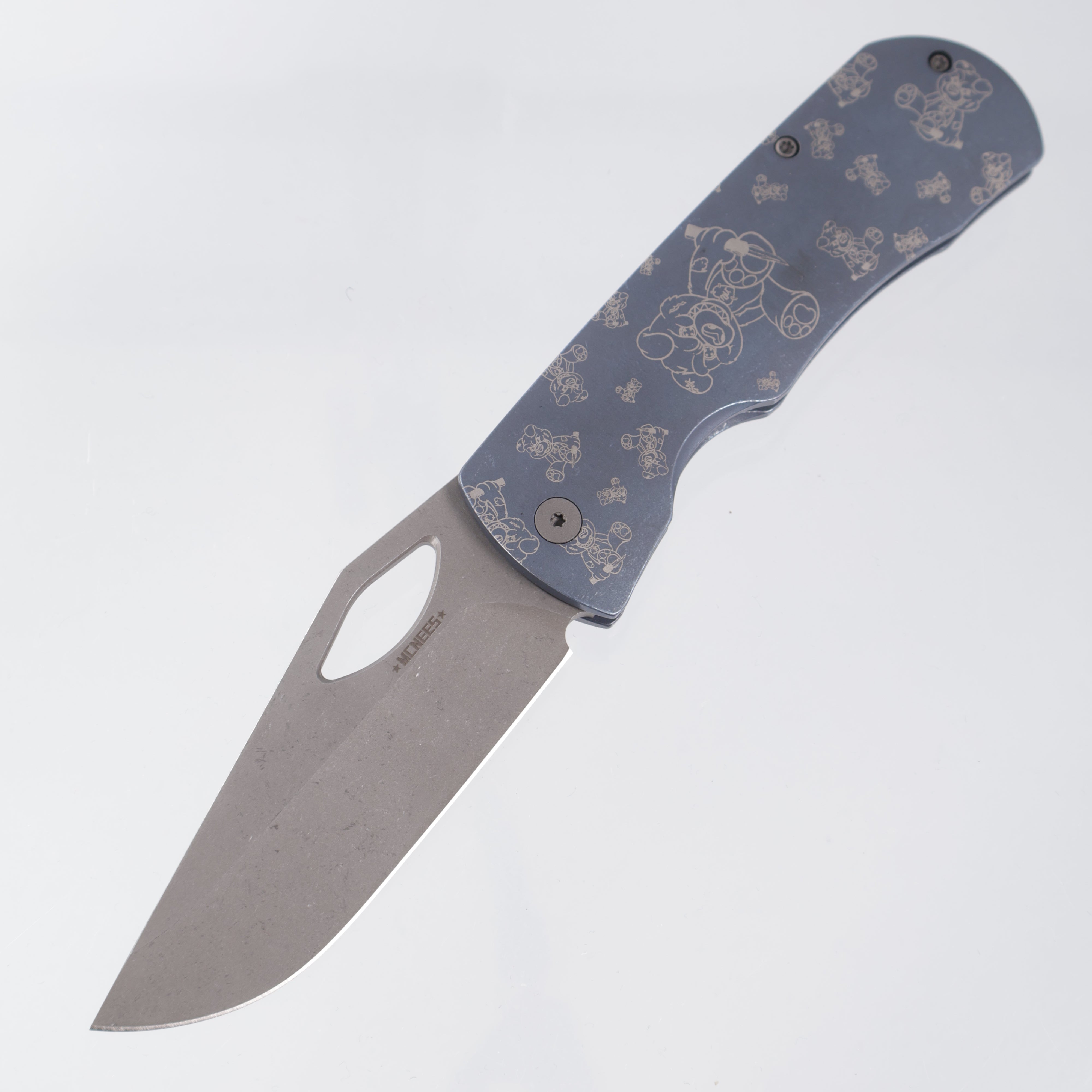McNees Dixon - Blue Ano w/ Chaos Snugglez Lasering - Atomic Stonewash Magnacut - BROP Exclusive