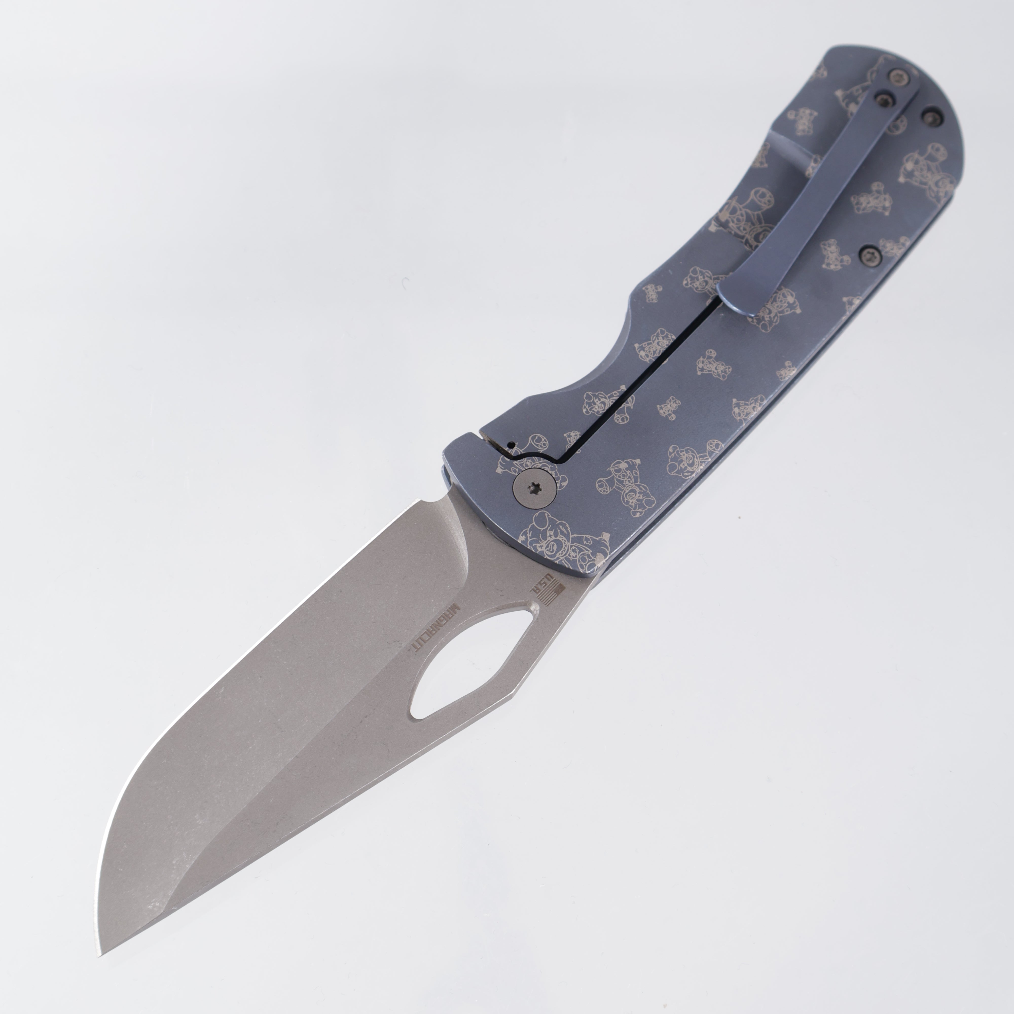McNees Dixon - Blue Ano w/ Chaos Snugglez Lasering - Atomic Stonewash Magnacut - BROP Exclusive