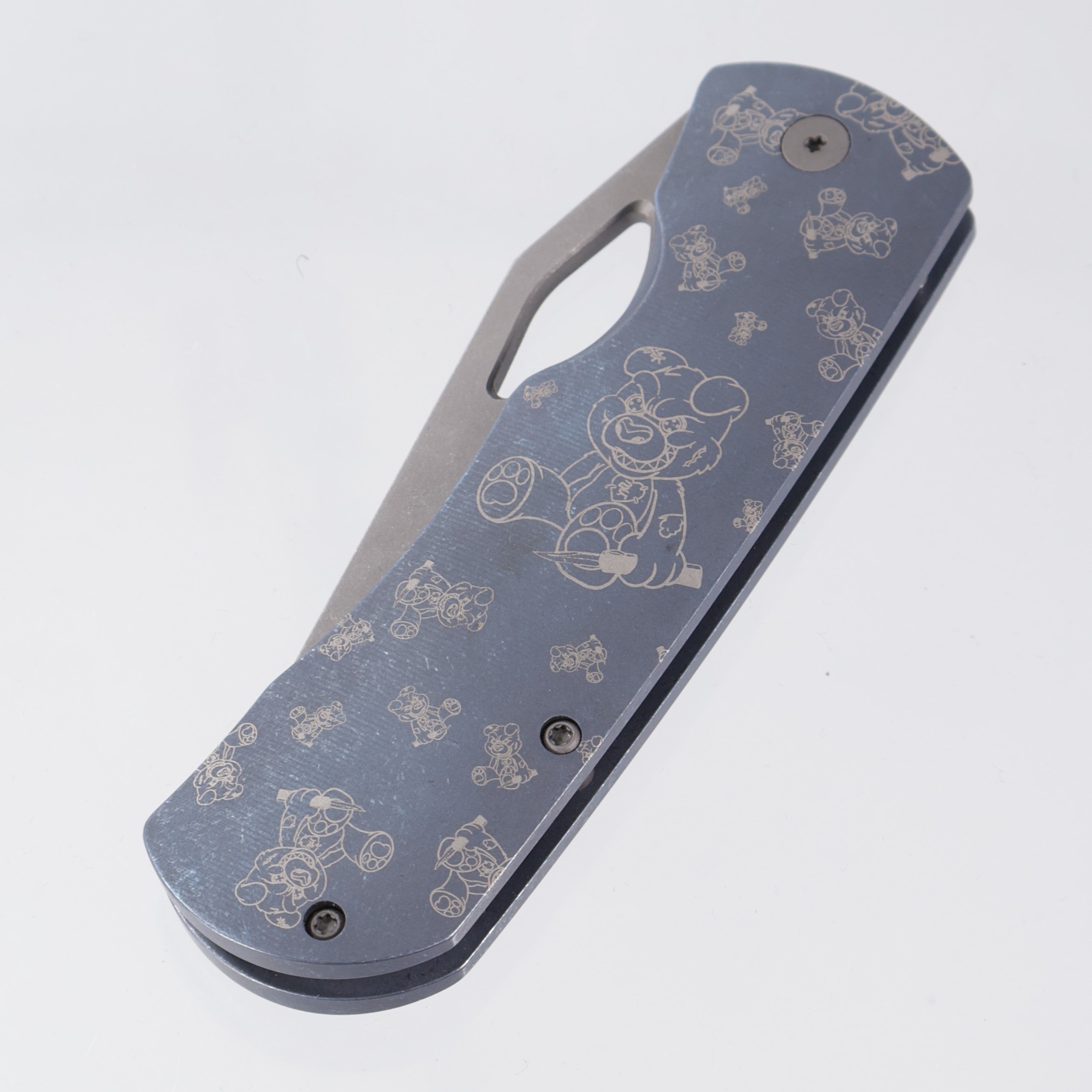 McNees Dixon - Blue Ano w/ Chaos Snugglez Lasering - Atomic Stonewash Magnacut - BR-OP Exclusive