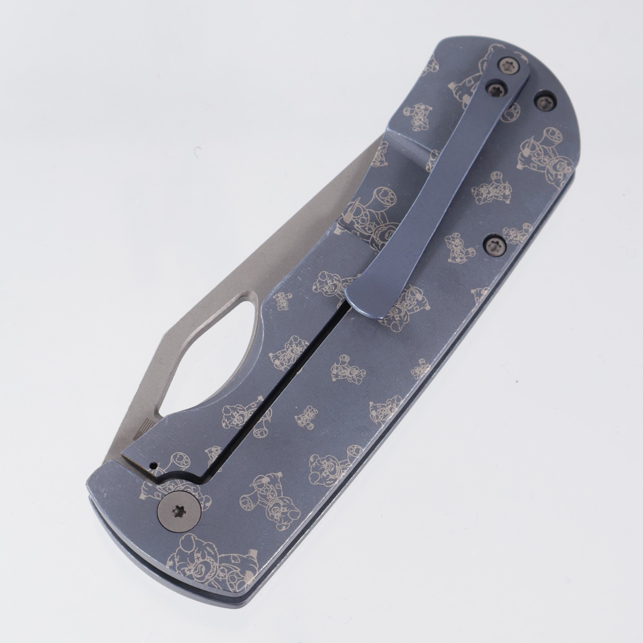 McNees Dixon - Blue Ano w/ Chaos Snugglez Lasering - Atomic Stonewash Magnacut - BR-OP Exclusive