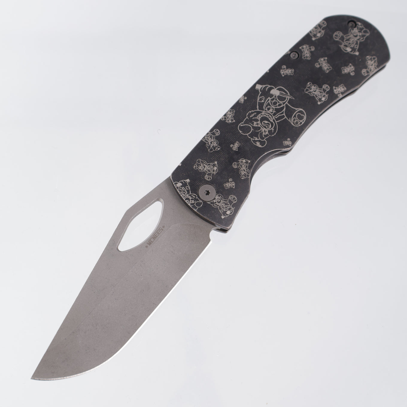 McNees Dixon - Antiqued Black Ano w/ Chaos Snugglez Lasering - Atomic Stonewash Magnacut - BROP Exclusive