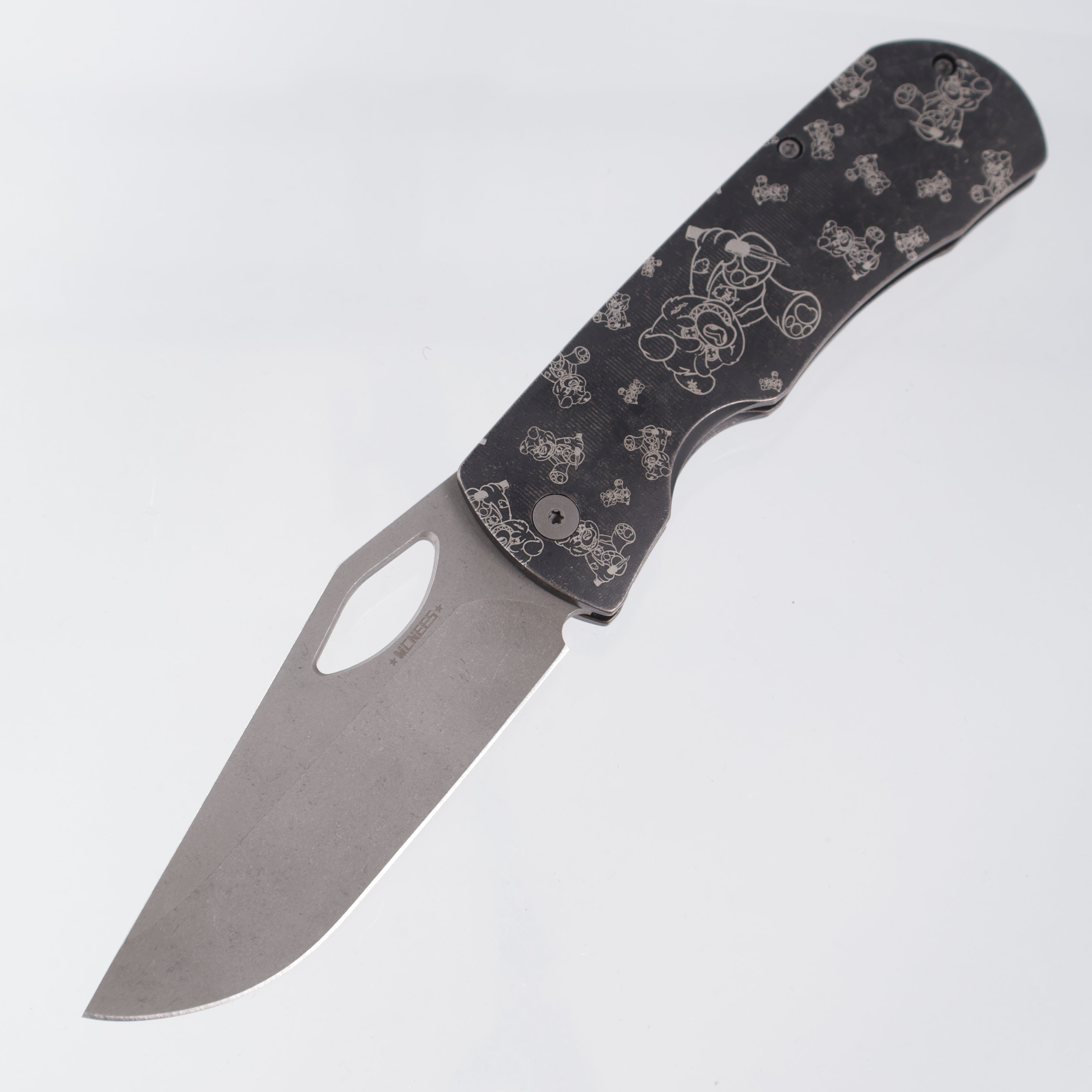 McNees Dixon - Antiqued Black Ano w/ Chaos Snugglez Lasering - Atomic Stonewash Magnacut - BROP Exclusive