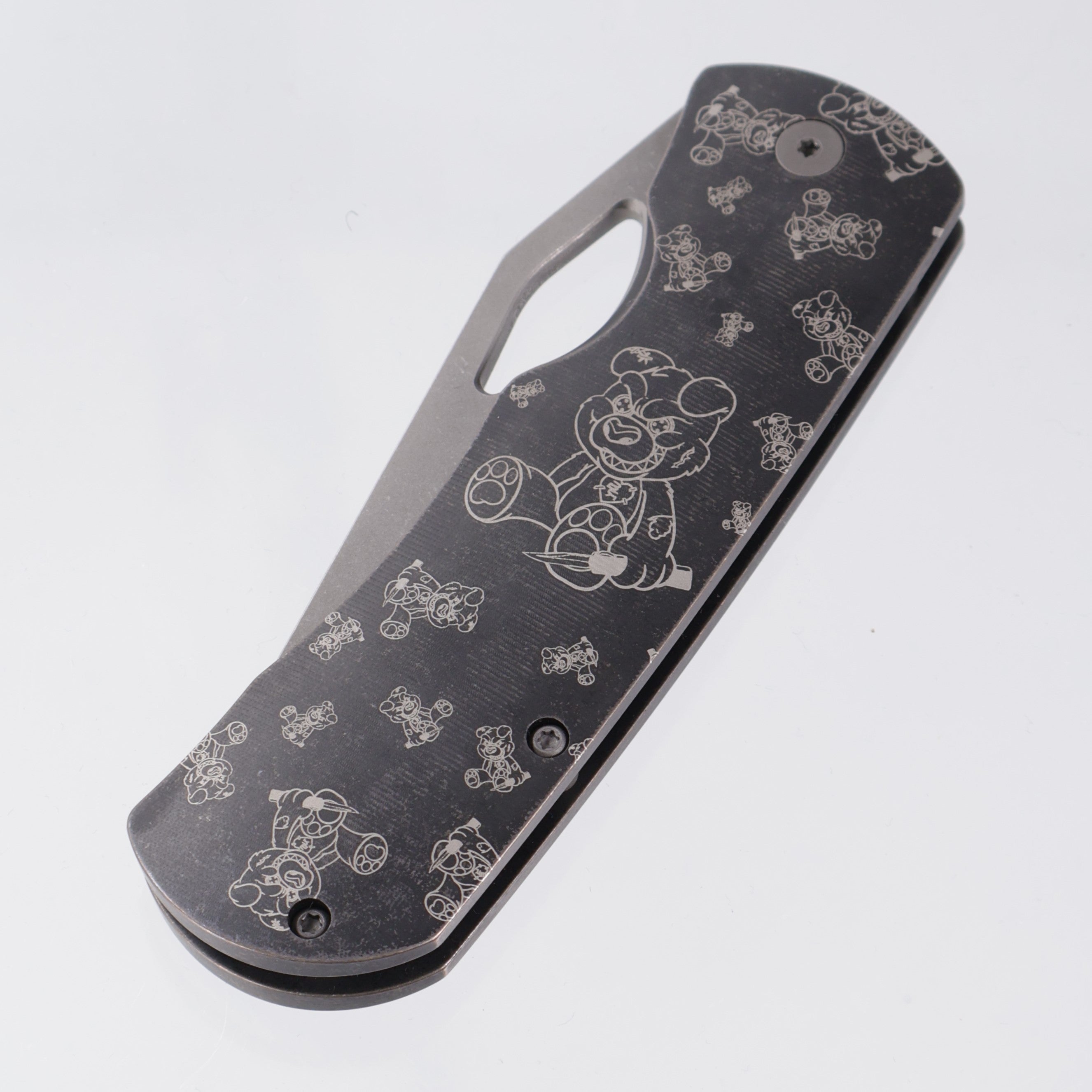 McNees Dixon - Antiqued Black Ano w/ Chaos Snugglez Lasering - Atomic Stonewash Magnacut - BR-OP Exclusive