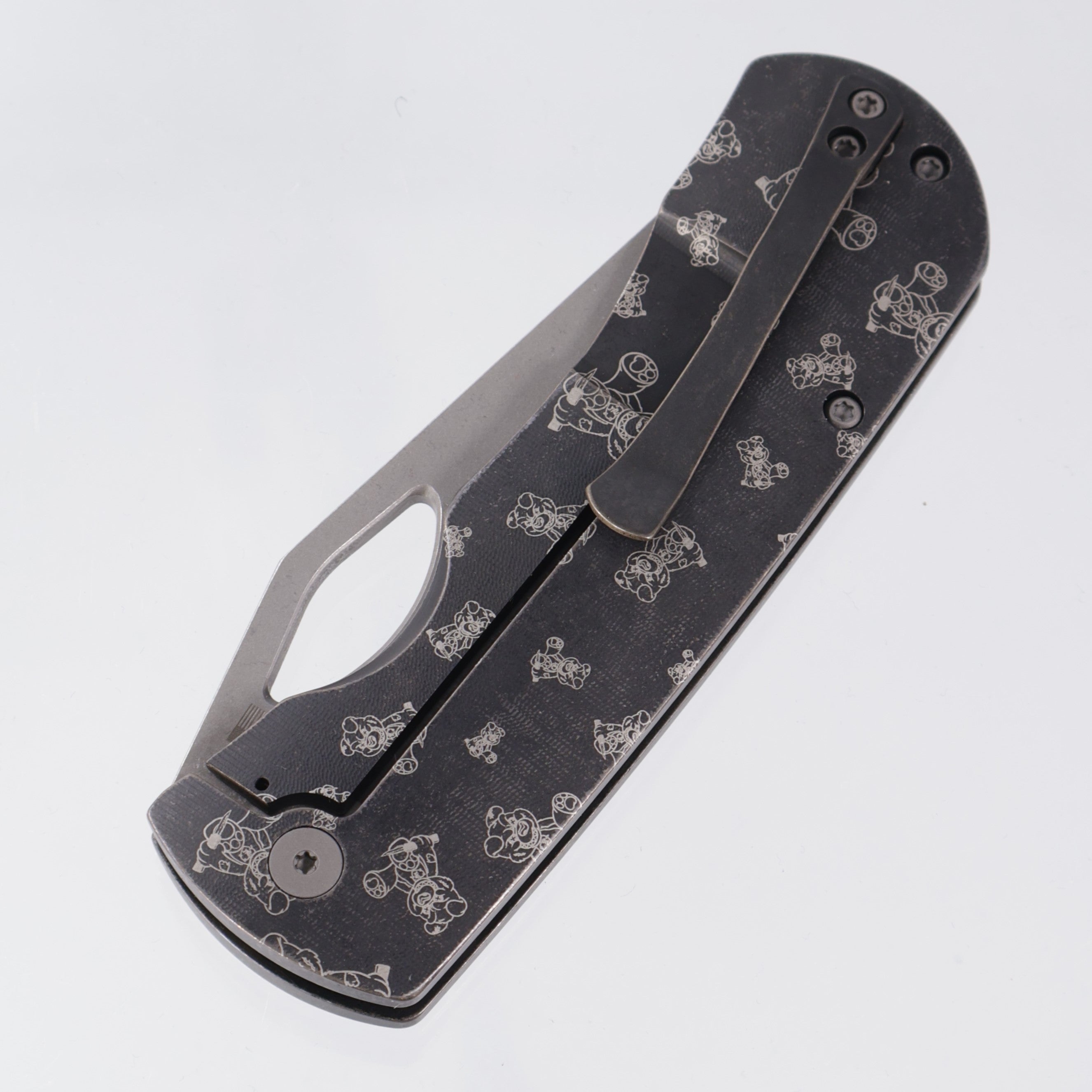 McNees Dixon - Antiqued Black Ano w/ Chaos Snugglez Lasering - Atomic Stonewash Magnacut - BR-OP Exclusive