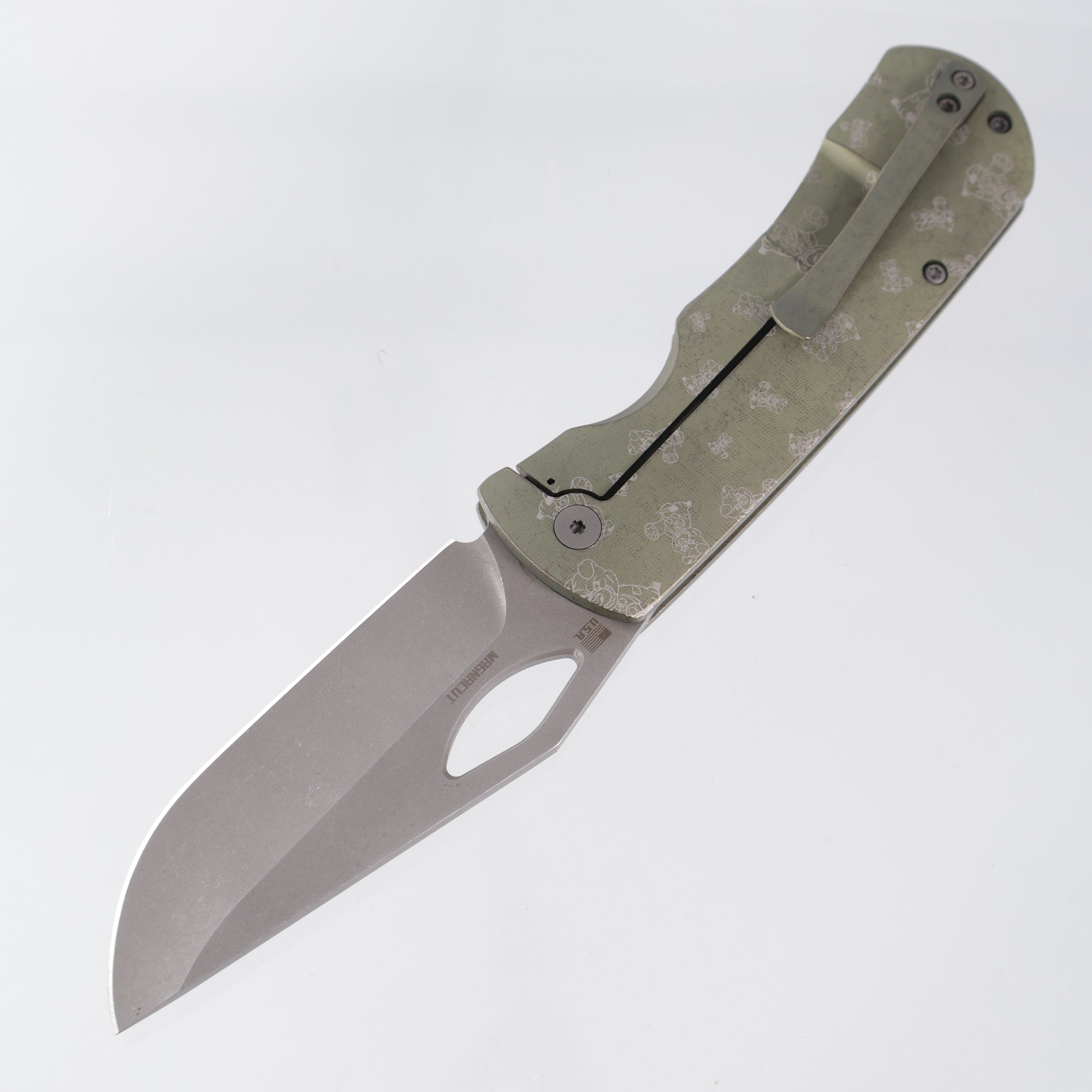 McNees Dixon - Green/Bronze Ano w/ Chaos Snugglez Lasering - Atomic Stonewash Magnacut - BROP Exclusive