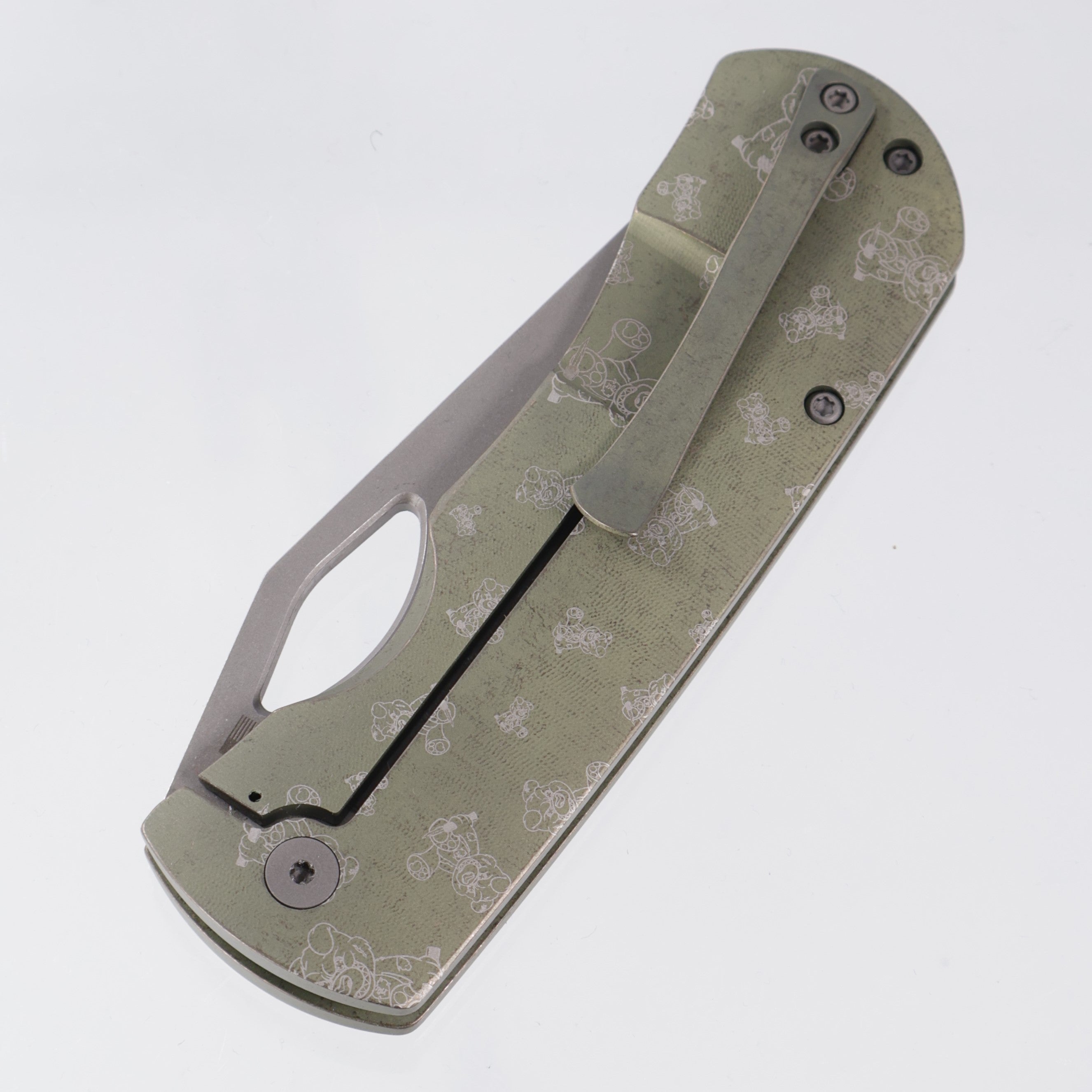 McNees Dixon - Green/Bronze Ano w/ Chaos Snugglez Lasering - Atomic Stonewash Magnacut - BR-OP Exclusive