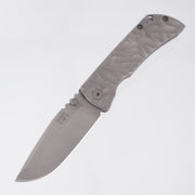 McNees PM Mac 2 3.0" Drop Point - Stonewash Rocked Titanium - Atomic Stonewash Magnacut