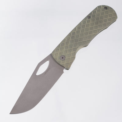 McNees Dixon - Green/Bronze Dragonscale Milled Titanium - Atomic Stonewash Magnacut