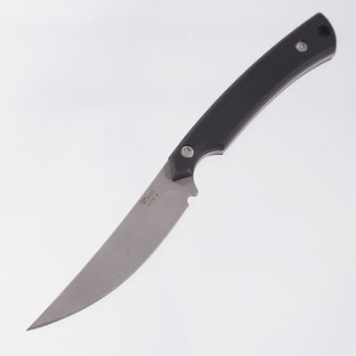 McNees Fowl Play Fixed Blade - Black G10 - Atomic Stonewash Magnacut