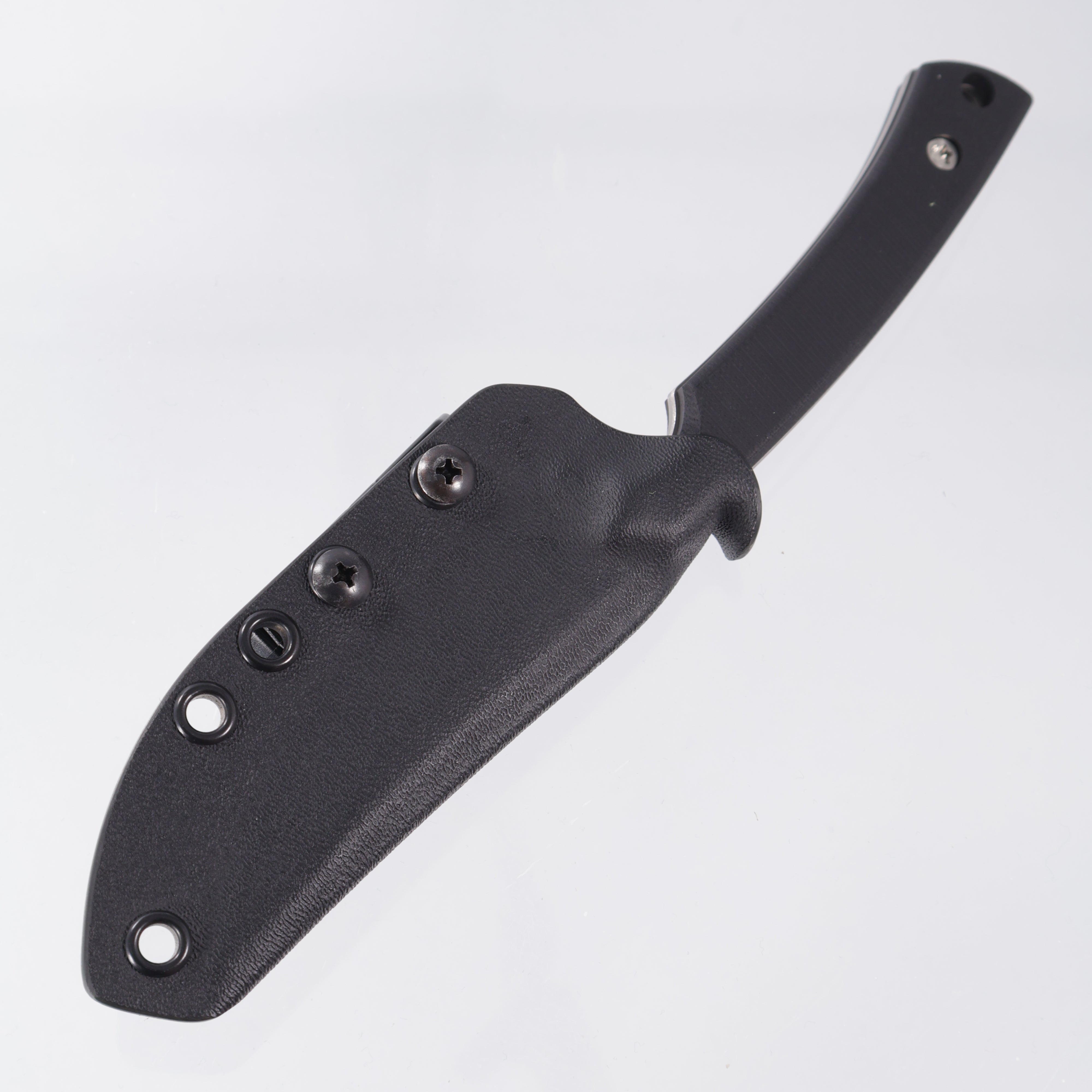 McNees Fowl Play Fixed Blade - Black G10 - Atomic Stonewash Magnacut