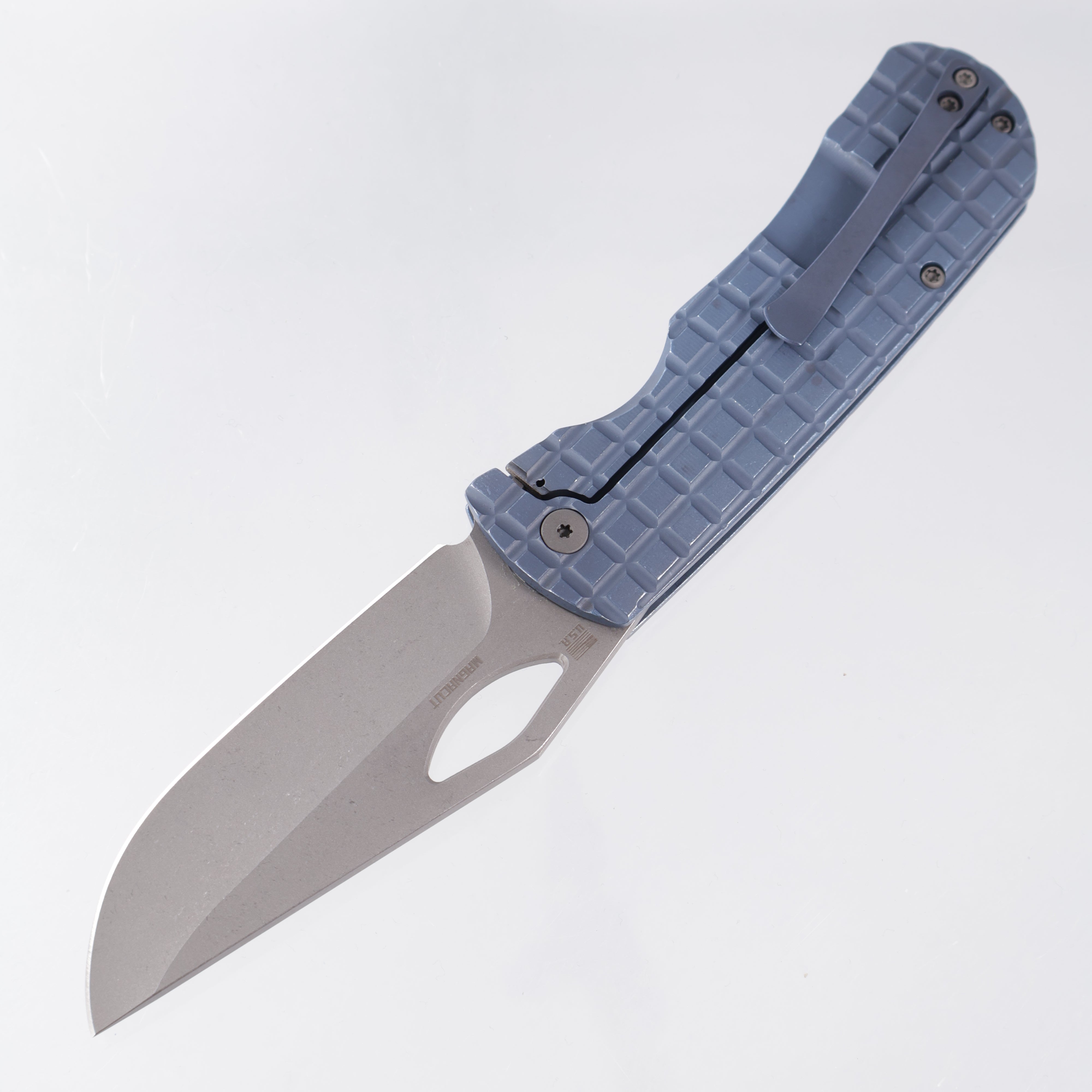 McNees Dixon - Blue Frag Milled Titanium - Atomic Stonewash Magnacut