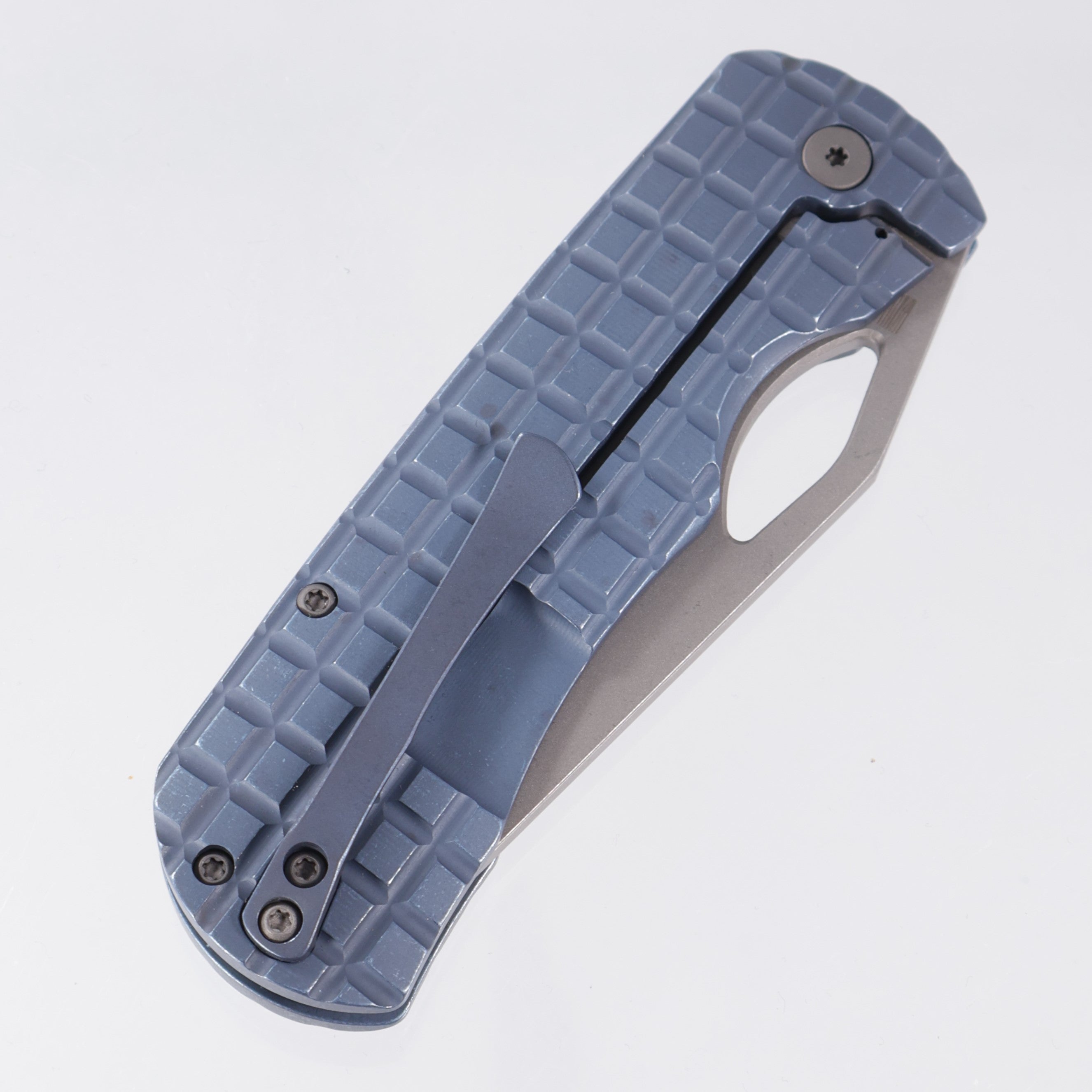 McNees Dixon - Blue Frag Milled Titanium - Atomic Stonewash Magnacut