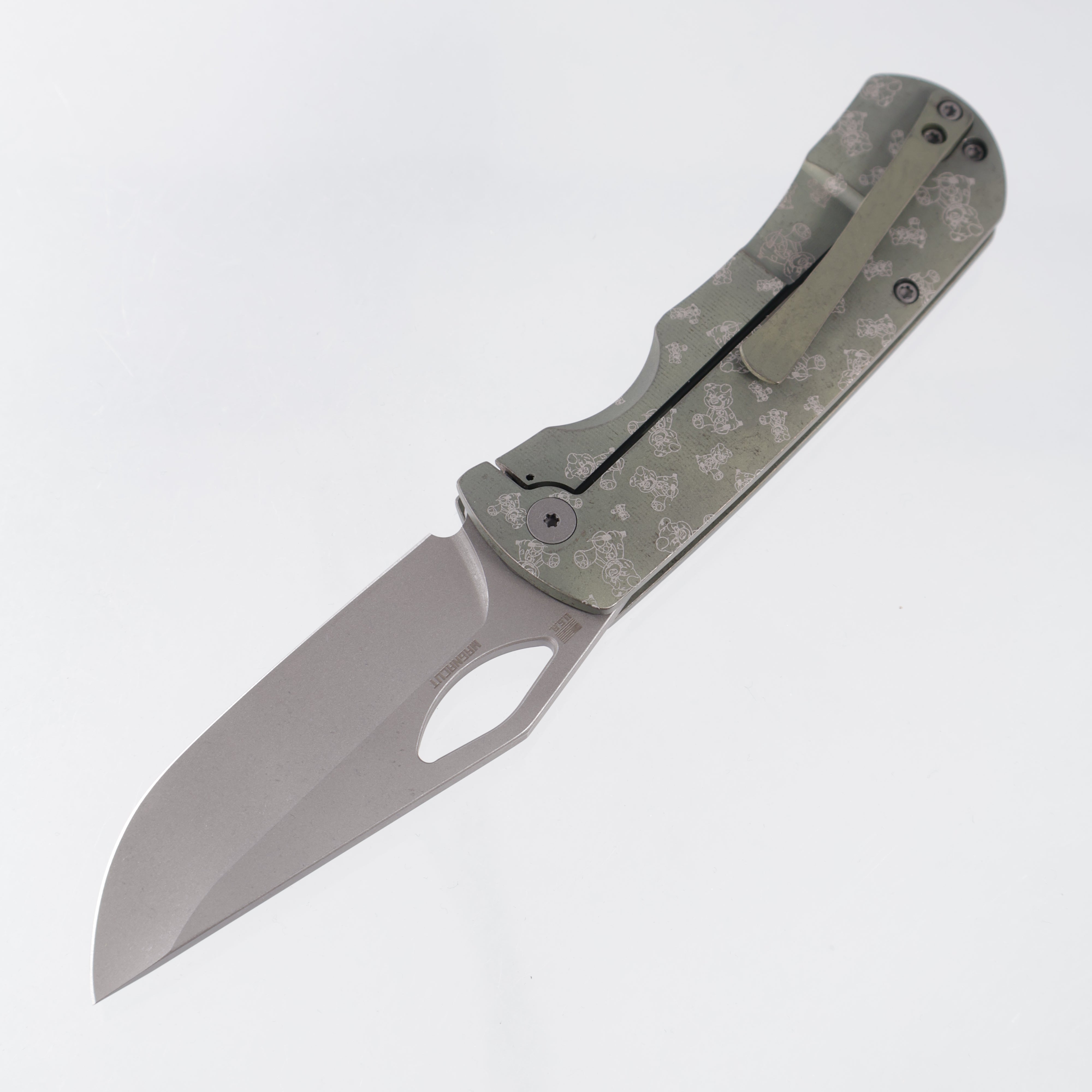 McNees Little Dixon - Green/Bronze Ano w/ Chaos Snugglez Lasering - Atomic Stonewash Magnacut - BROP Exclusive