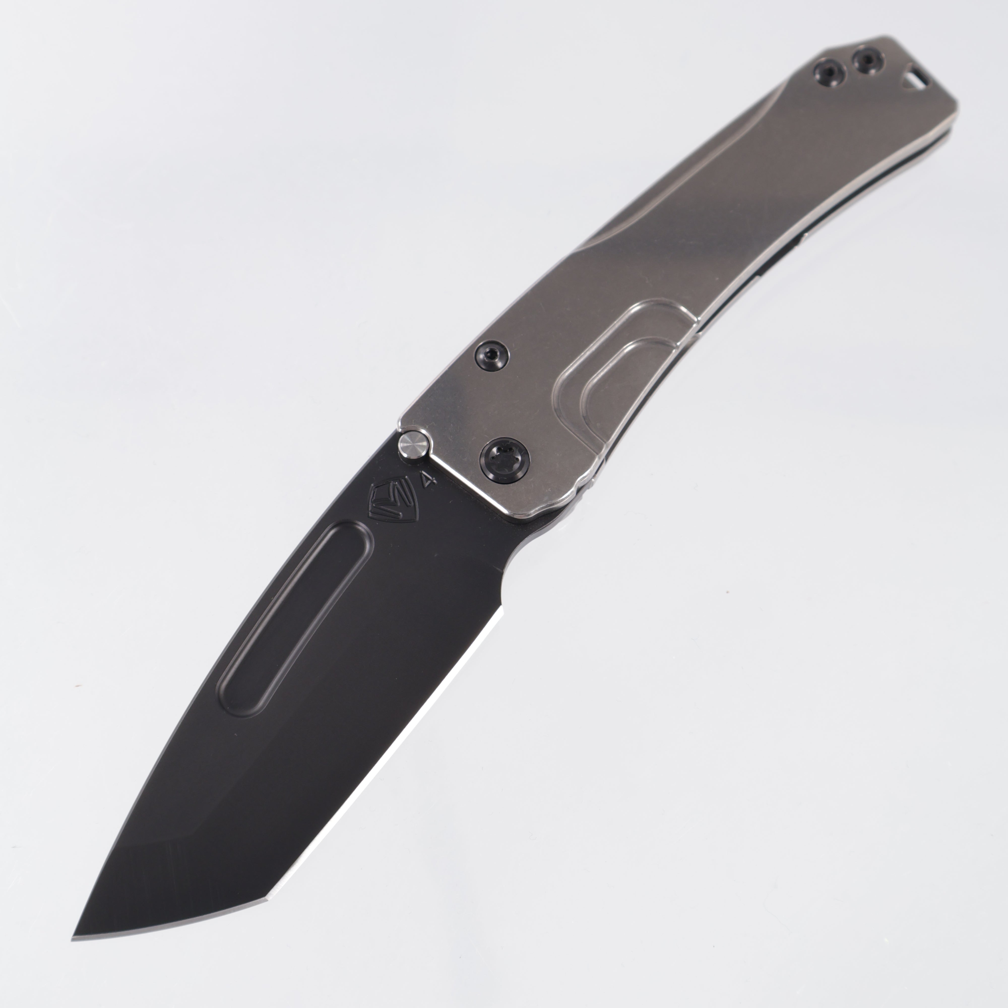 Medford Slim Midi Tanto - Tumbled Titanium Front Scale & Lockside - PVD S45VN - MK2014PT-01TM-TPCP-Q4
