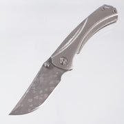 Melvin Lozada Hound 3.25" - TItanium w/ Hand Carved Texture & Backspacer - Etched Compound Grind Magnacut Blade