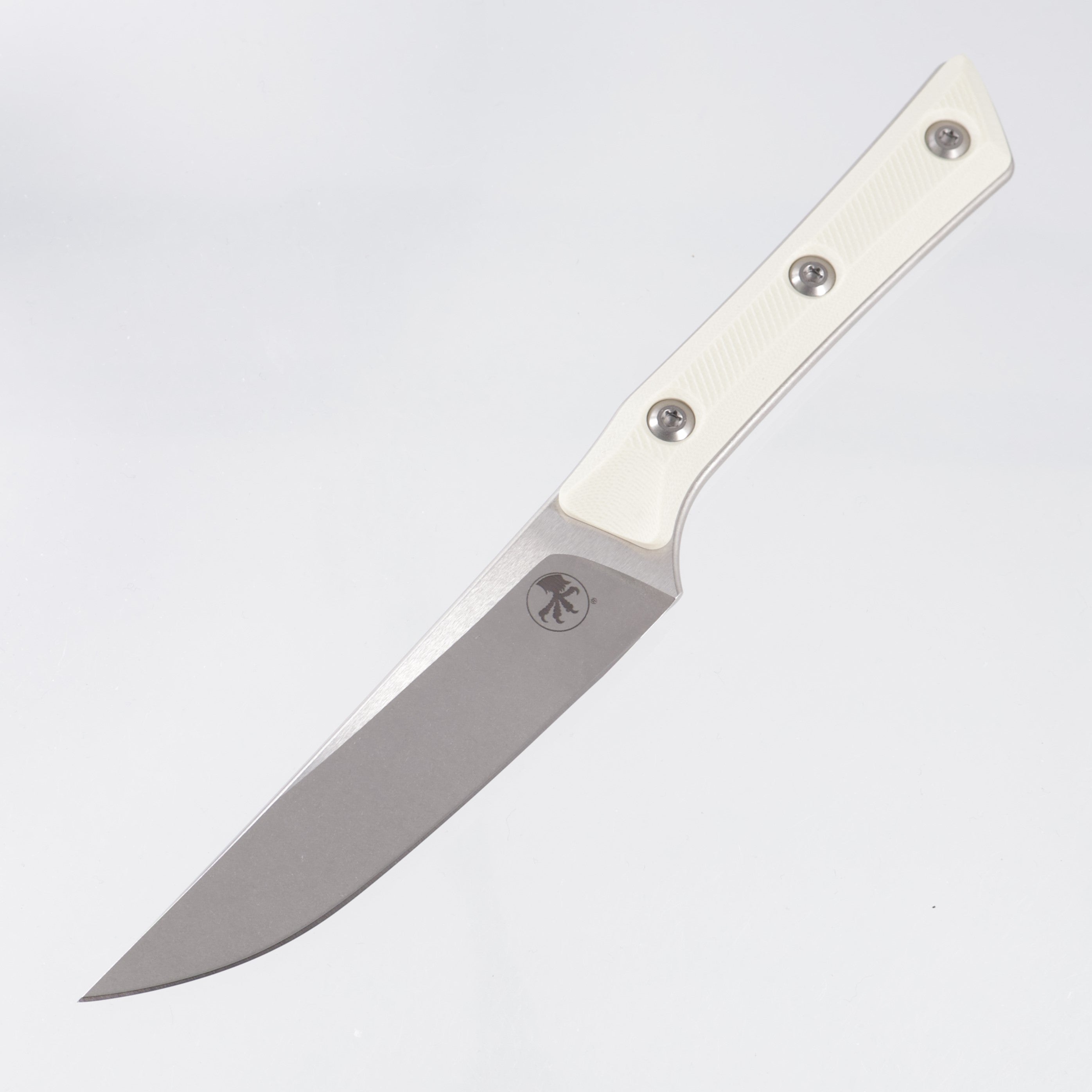 Microtech 4 Piece Steak Knife Set - Ivory G10 - Stonewash M390MK - 3600-10SETIV