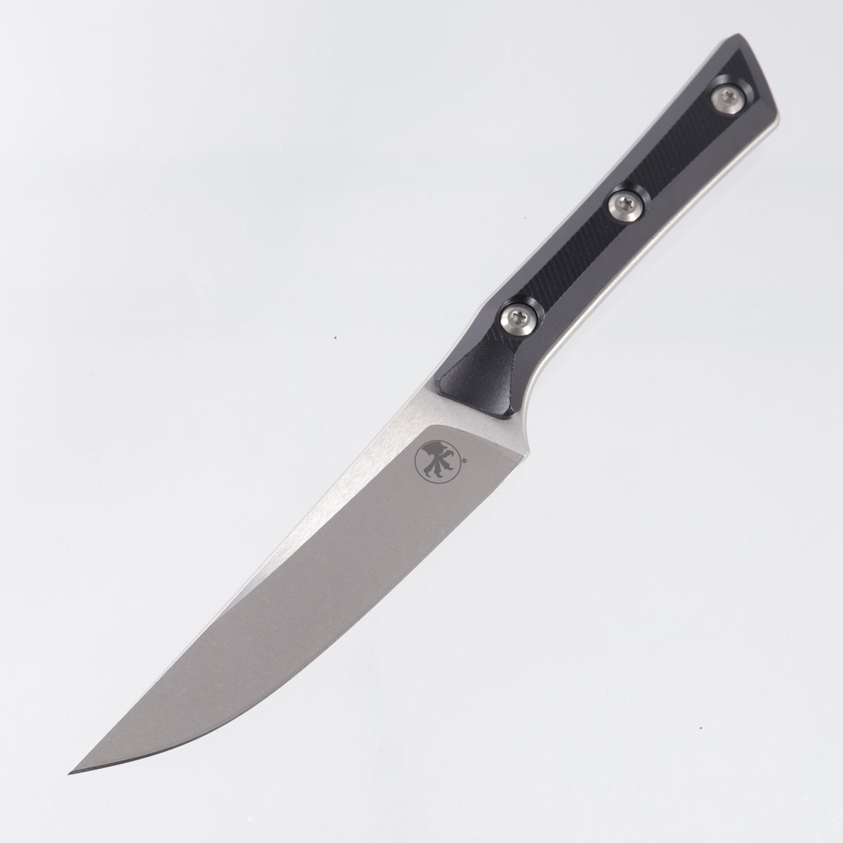 Microtech 4 Piece Steak Knife Set - Black G10 - Stonewash M390MK - 3600-10SETBK