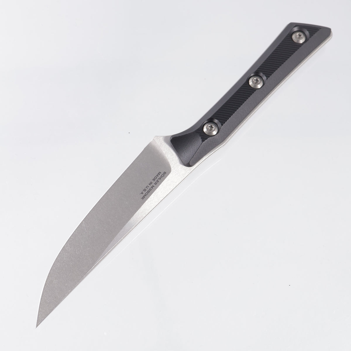 Microtech 4 Piece Steak Knife Set - Black G10 - Stonewash M390MK - 3600-10SETBK