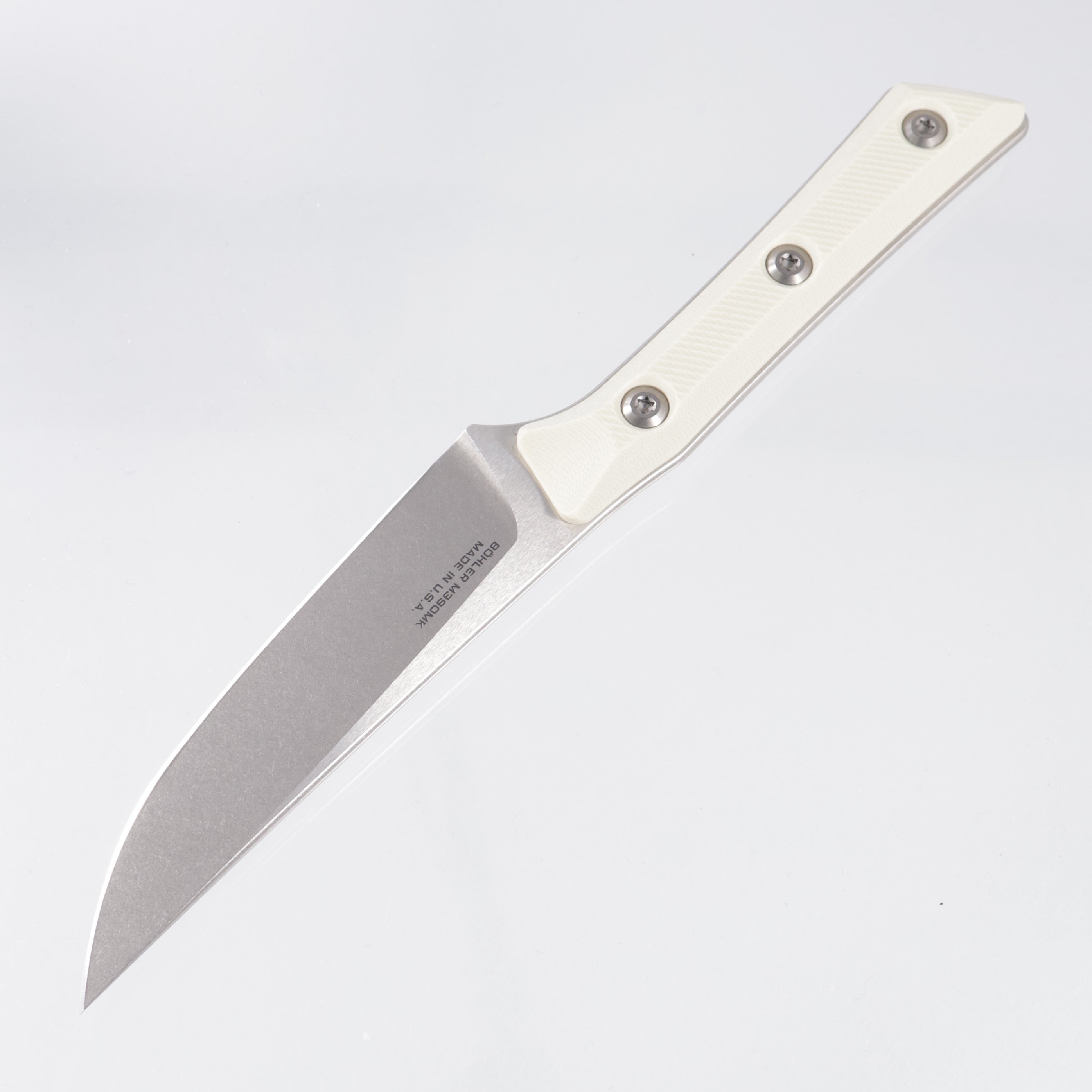 Microtech 4 Piece Steak Knife Set - Ivory G10 - Stonewash M390MK - 3600-10SETIV