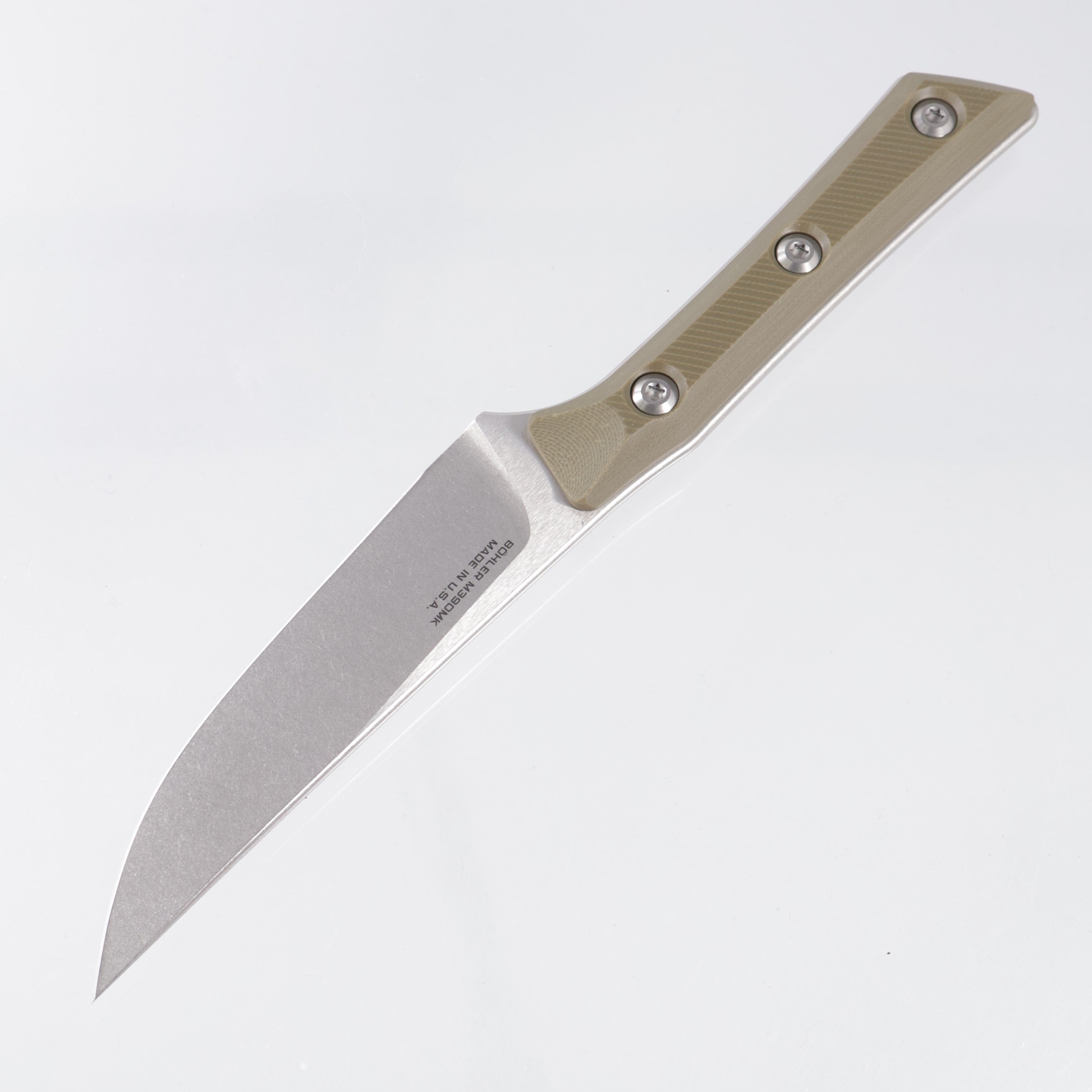Microtech 4 Piece Steak Knife Set - OD Green G10 - Stonewash M390MK - 3600-10SETOD