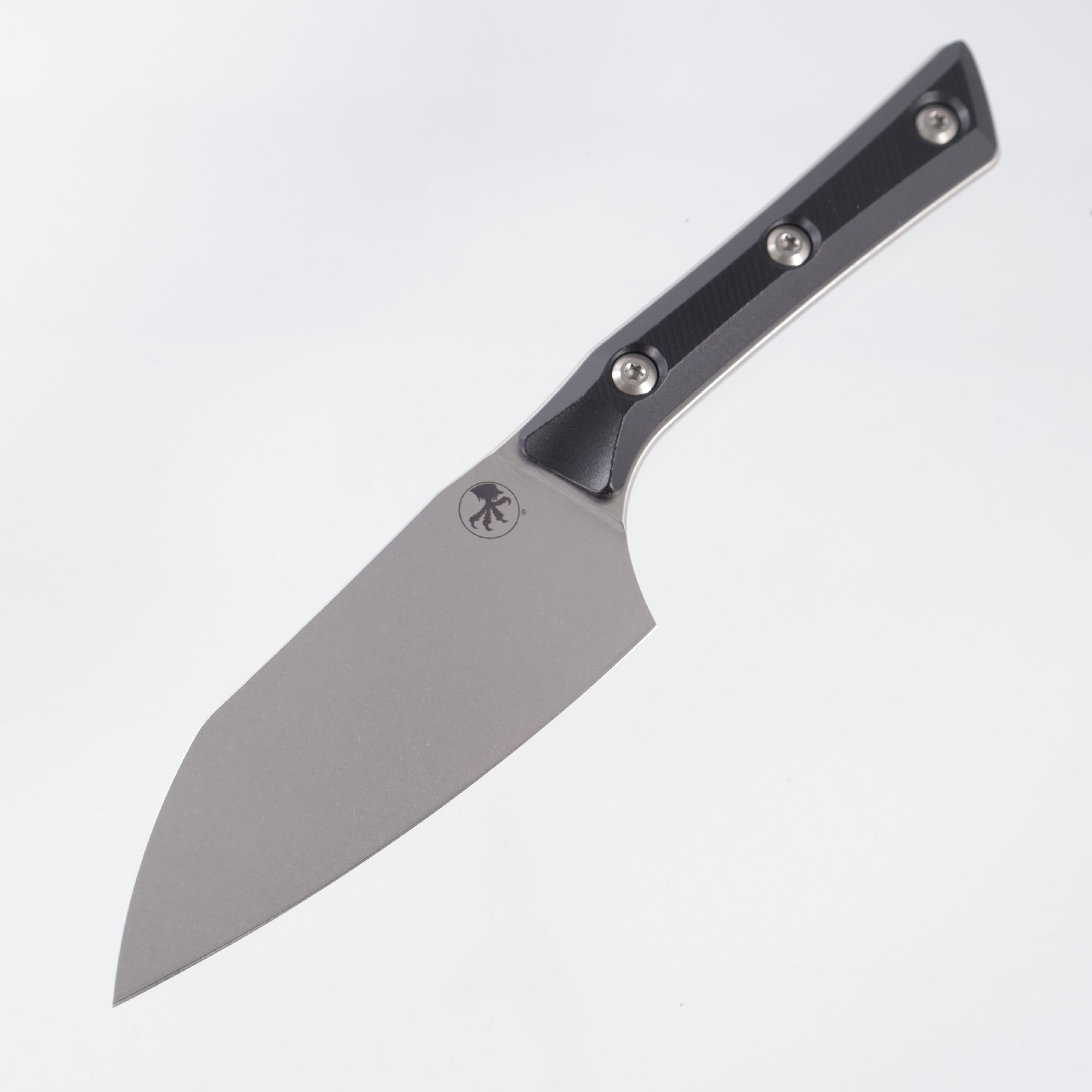 Microtech Santoku 4" - Black G10 - Stonewash M390MK - 3300-10BK