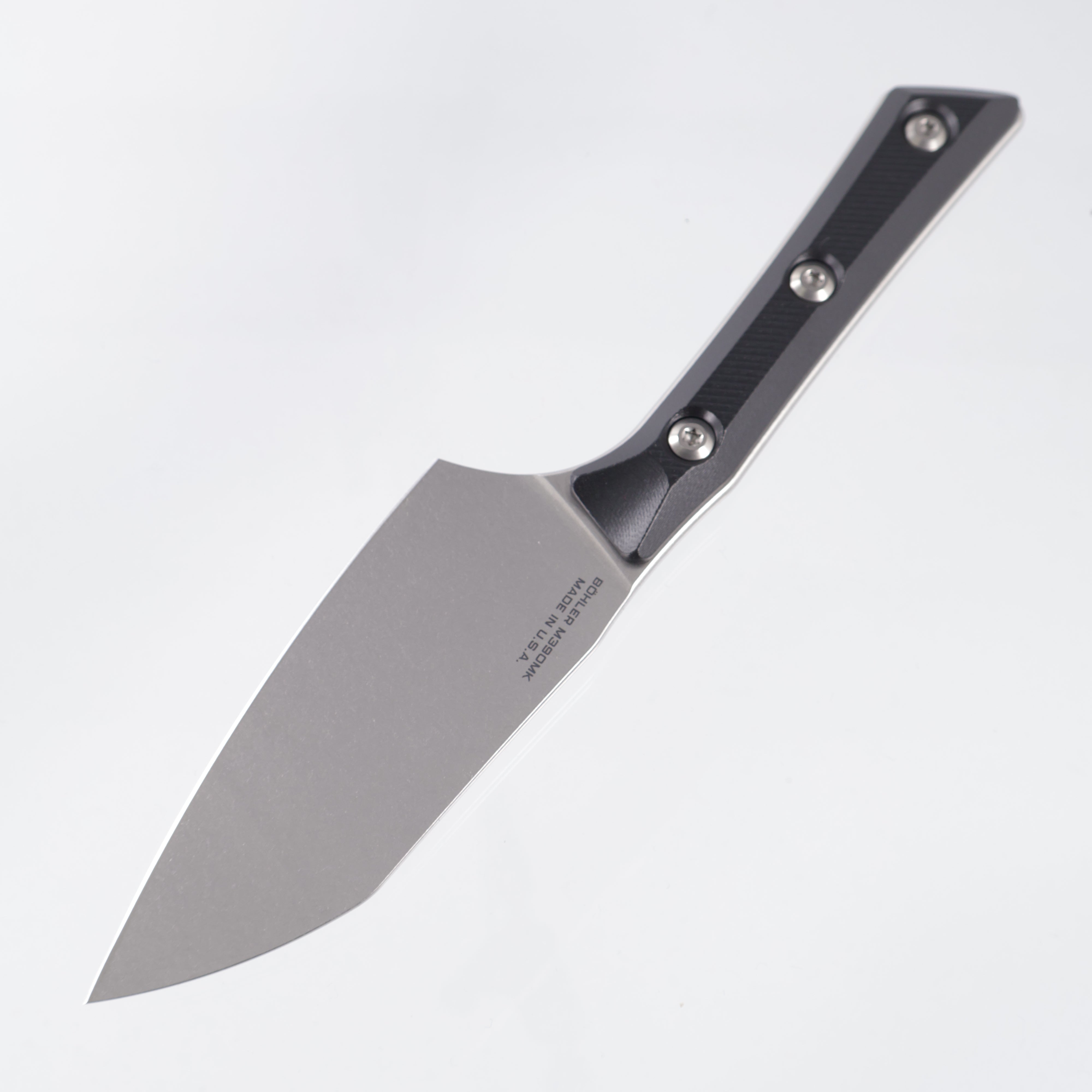 Microtech Santoku 4" - Black G10 - Stonewash M390MK - 3300-10BK