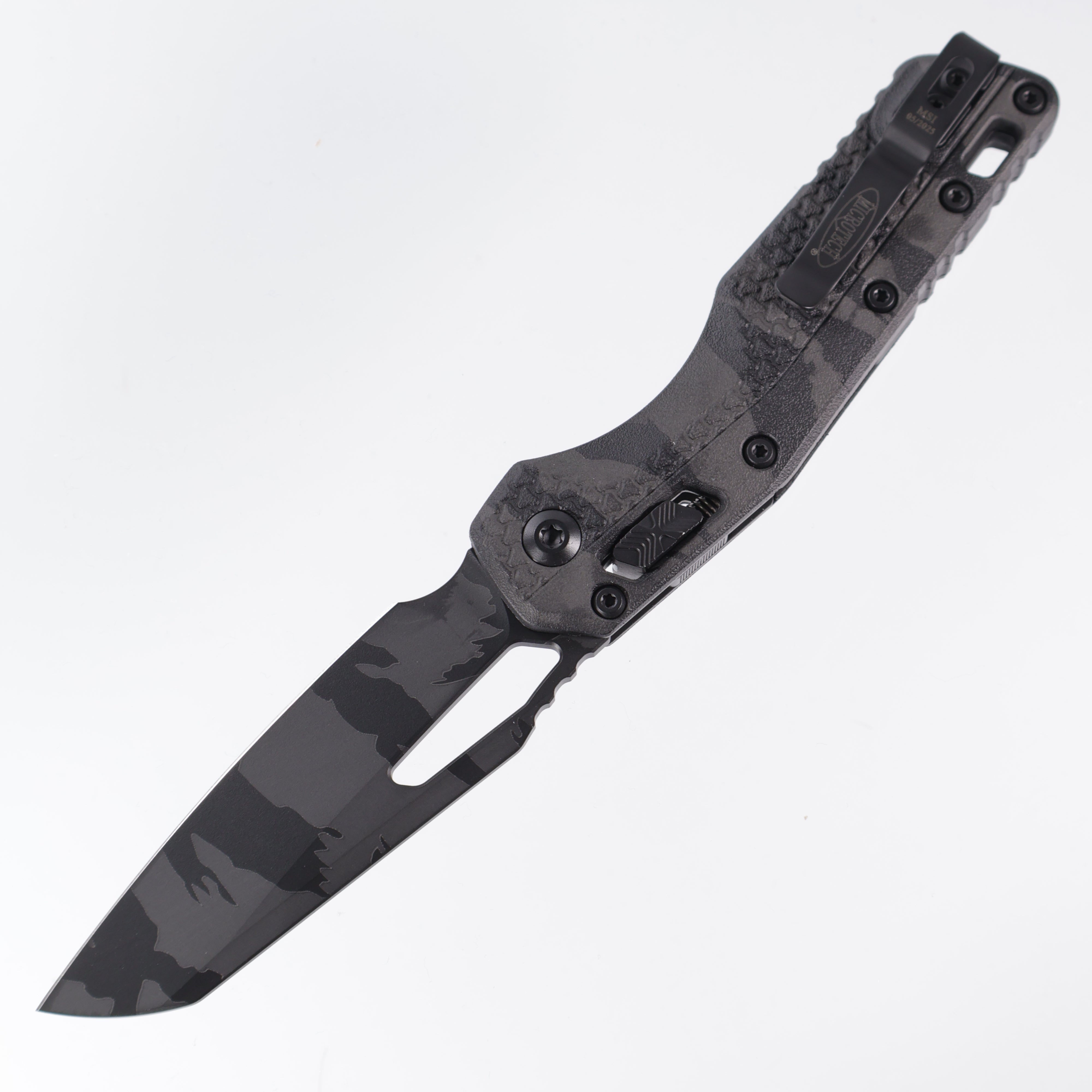 Microtech MSI - Midnight Tiger Camo - Plain Edge 210T-1 PMMTC-X8Z4