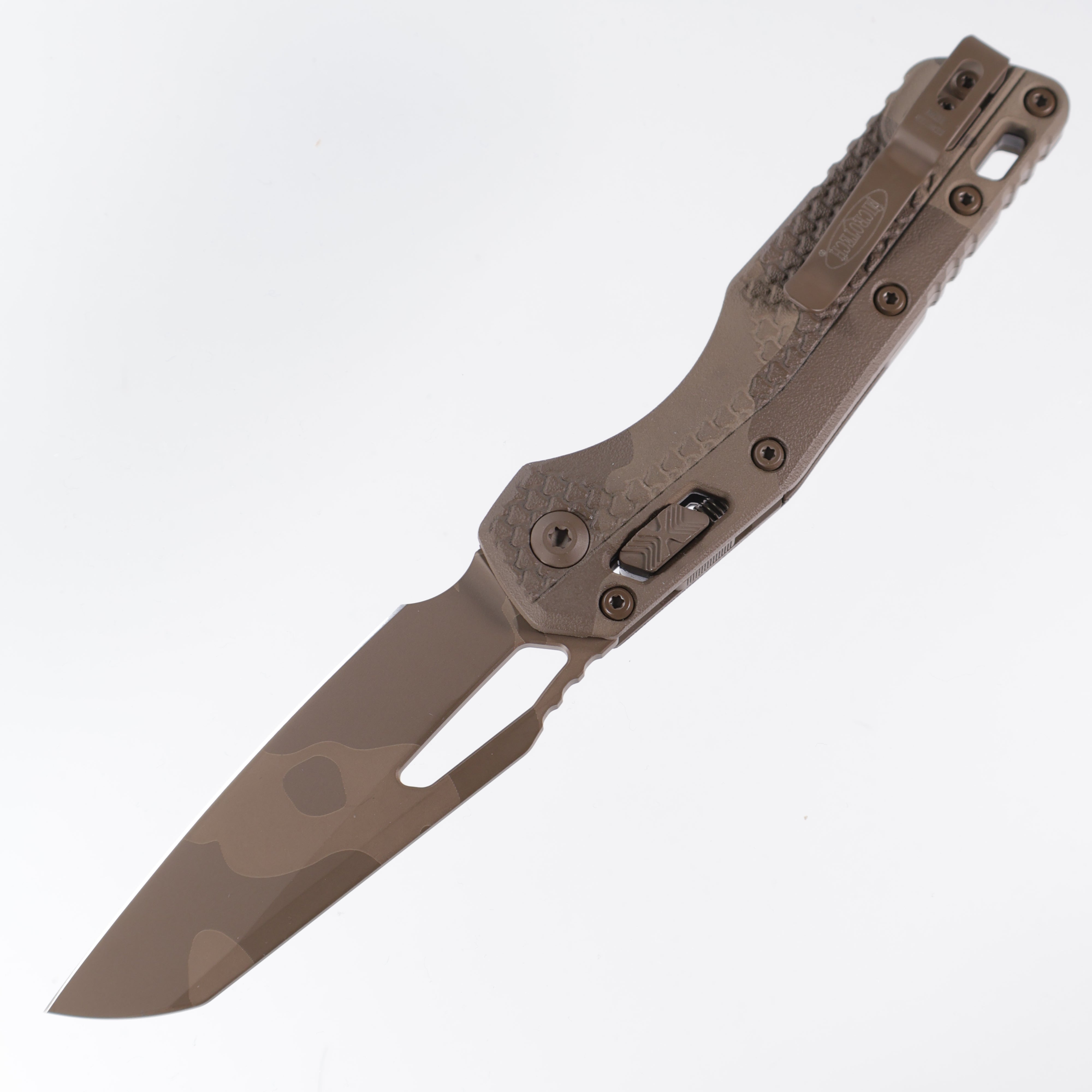 Microtech MSI - Chocolate Camo - Plain Edge - 210T-1 PMCHC-X11Z12