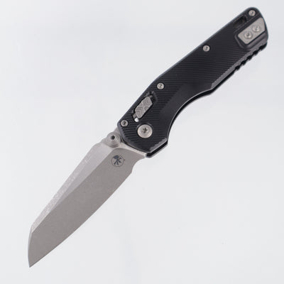 Microtech MSI Mini - Black Fluted Aluminum - Apocalyptic M390MK - 210M-10 APFL