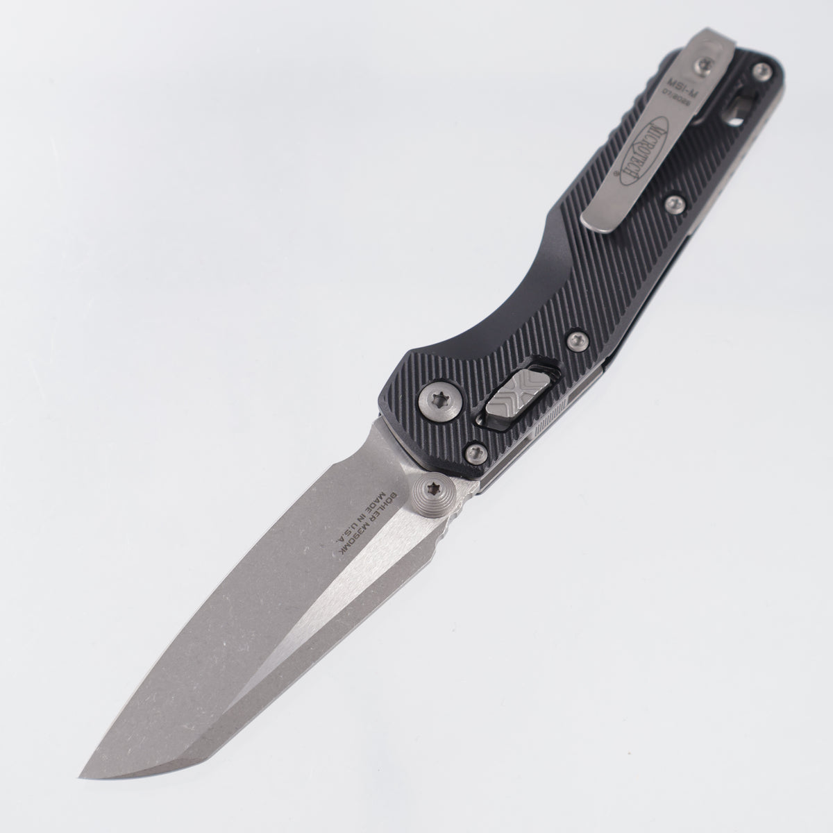 Microtech MSI Mini - Black Fluted Aluminum - Apocalyptic M390MK - 210M-10 APFL