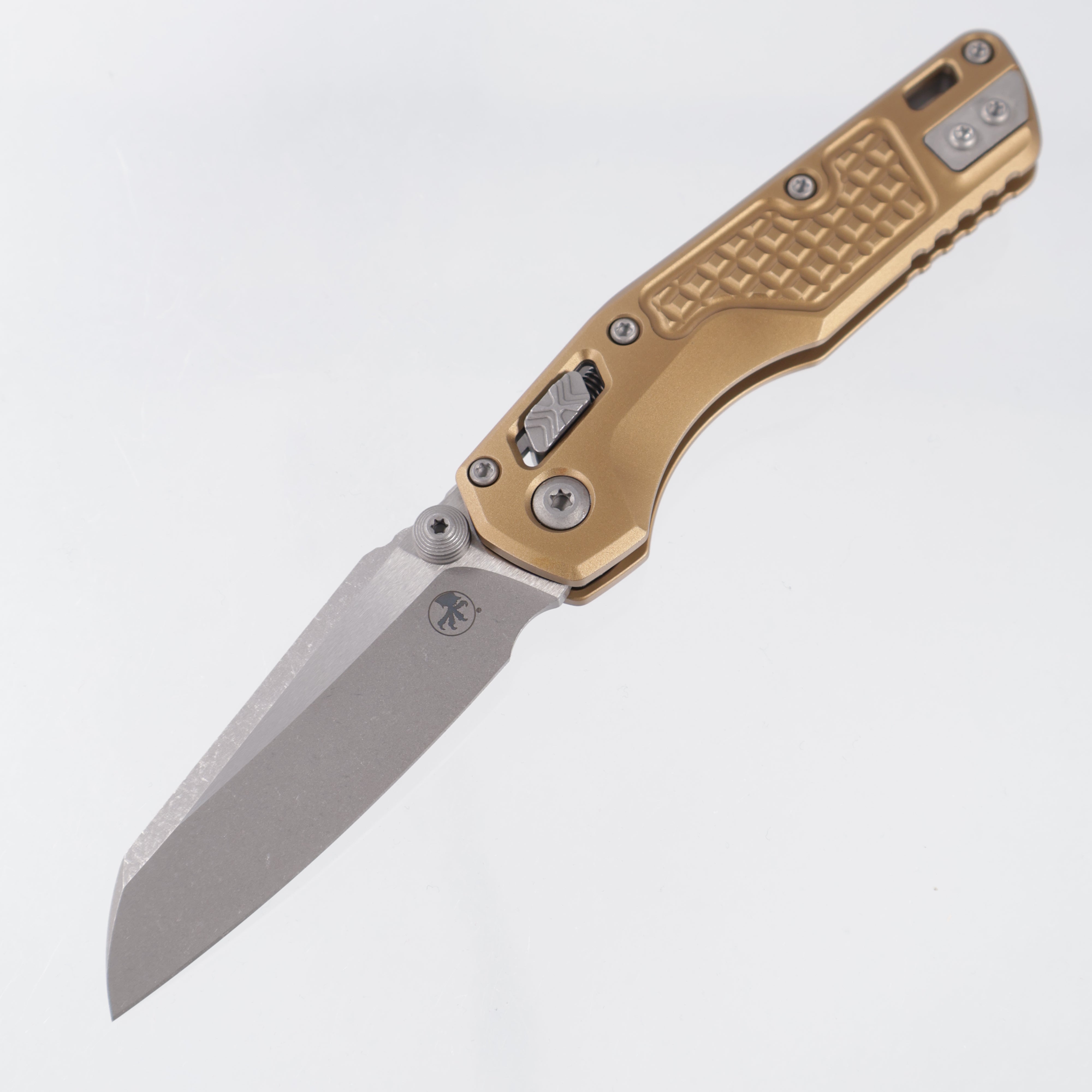 Microtech MSI Mini - Tan Frag Aluminum - Apocalyptic M390MK - 210M-10 APFRTA