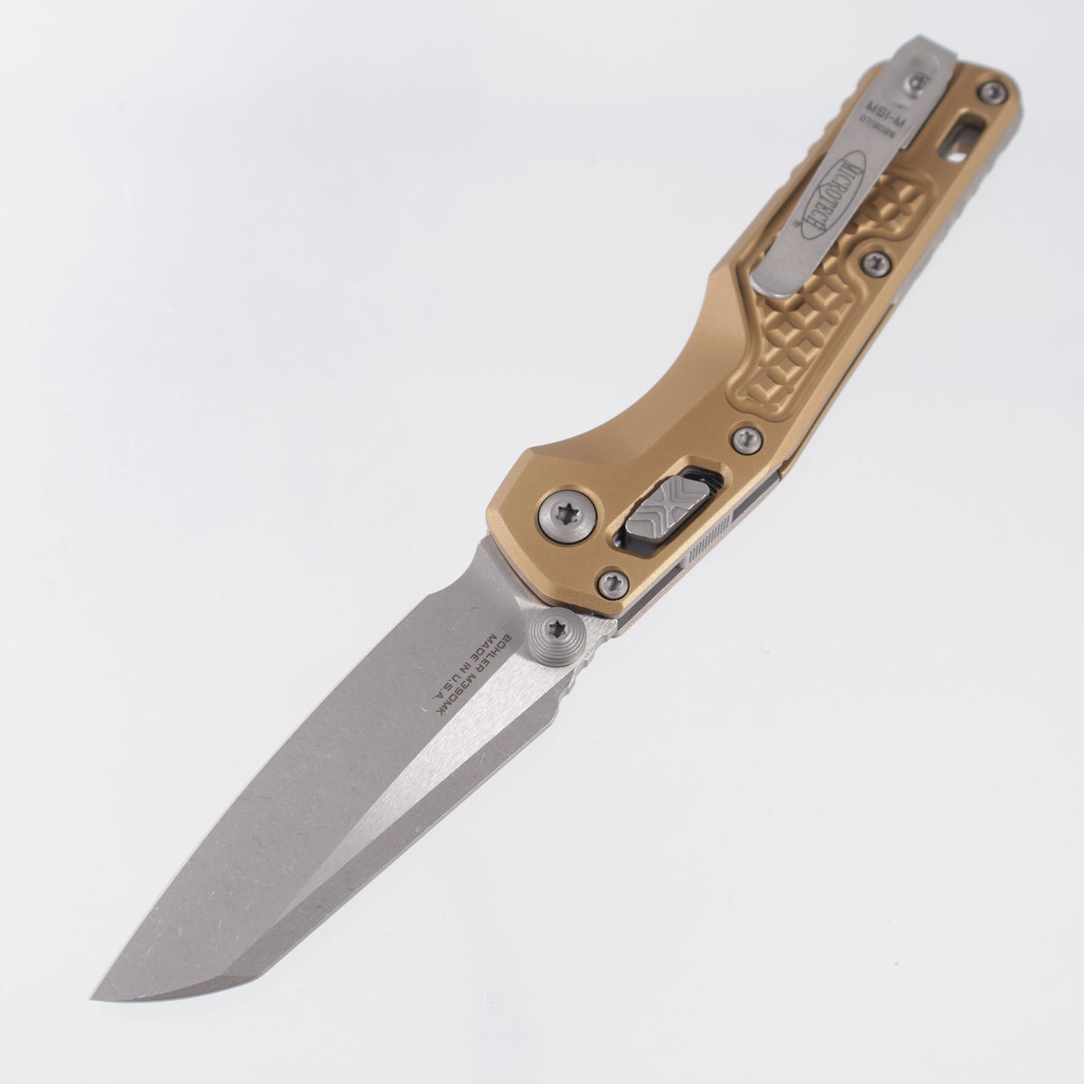Microtech MSI Mini - Tan Frag Aluminum - Apocalyptic M390MK - 210M-10 APFRTA