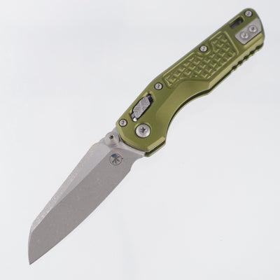 Microtech MSI Mini - OD Green Frag Aluminum - Apocalyptic M390MK - 210M-10 APFROD