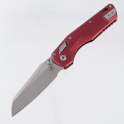 Microtech MSI Mini - Merlot Fluted Aluminum - Apocalyptic M390MK - 210M-10 APFLMR