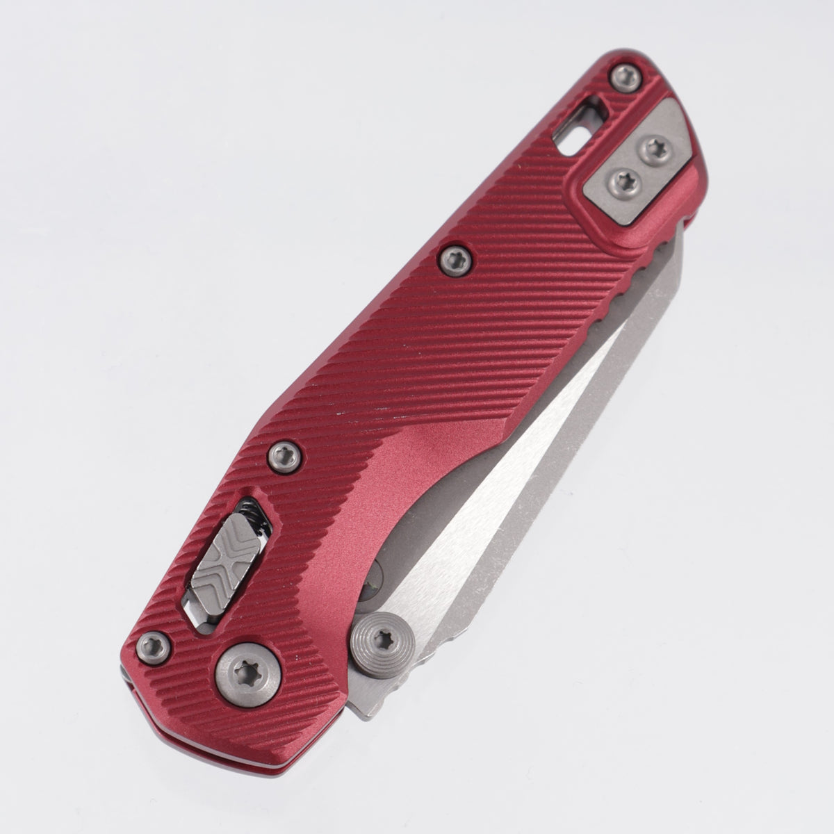 Microtech MSI Mini - Merlot Fluted Aluminum - Apocalyptic M390MK - 210M-10 APFLMR