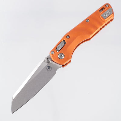 Microtech MSI Mini - Orange Fluted Aluminum - Stonewash M390MK - 210M-10 FLOR