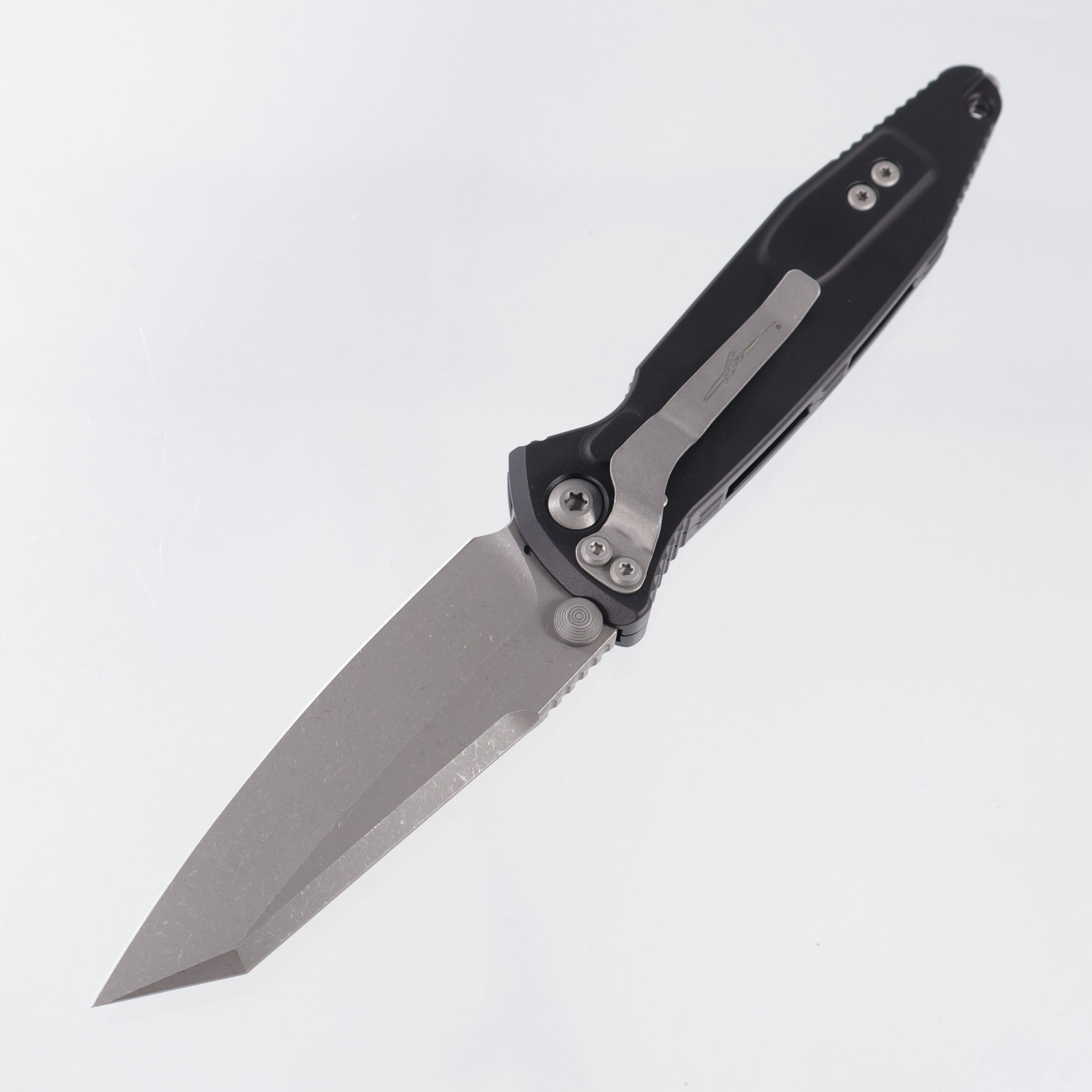 Microtech Socom Elite Warcom Signature Series - Black Aluminum - Apocalyptic M390MK - 259-10 APS