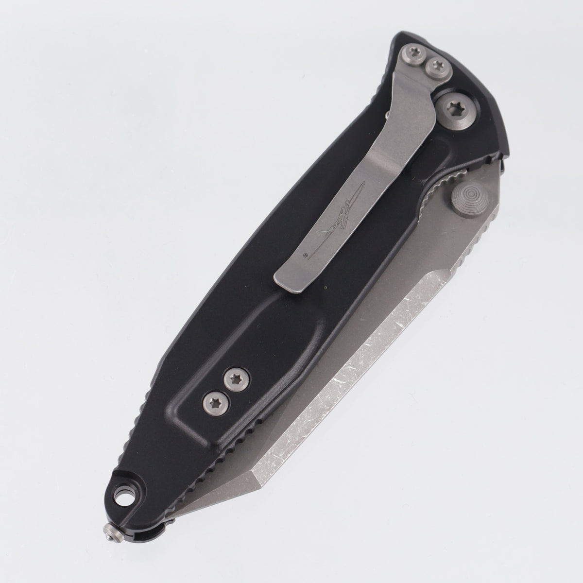 Microtech Socom Elite Warcom Signature Series - Black Aluminum - Apocalyptic M390MK - 259-10 APS