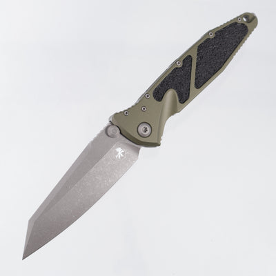 Microtech Socom Elite Warcom Signature Series - OD Green Aluminum - Apocalyptic M390MK - 259-10 APODS