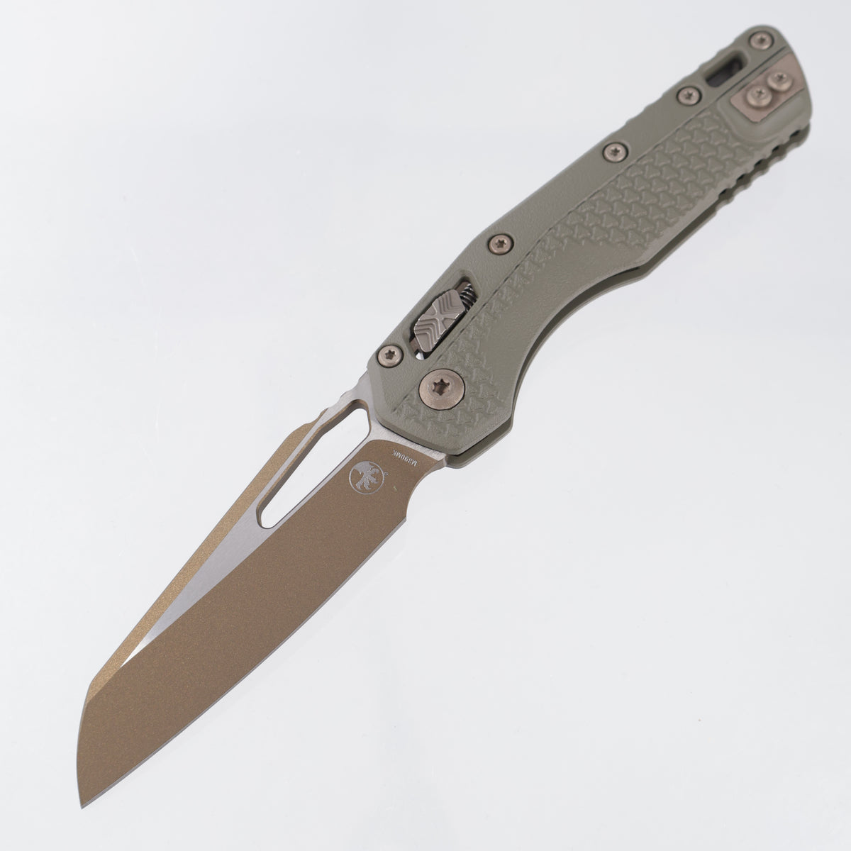 Microtech MSI - Moss Green Polymer w/ Bronze Apocalyptic Accents - Gold Standard M390MK - 210T-1 PMMG-C19Z23