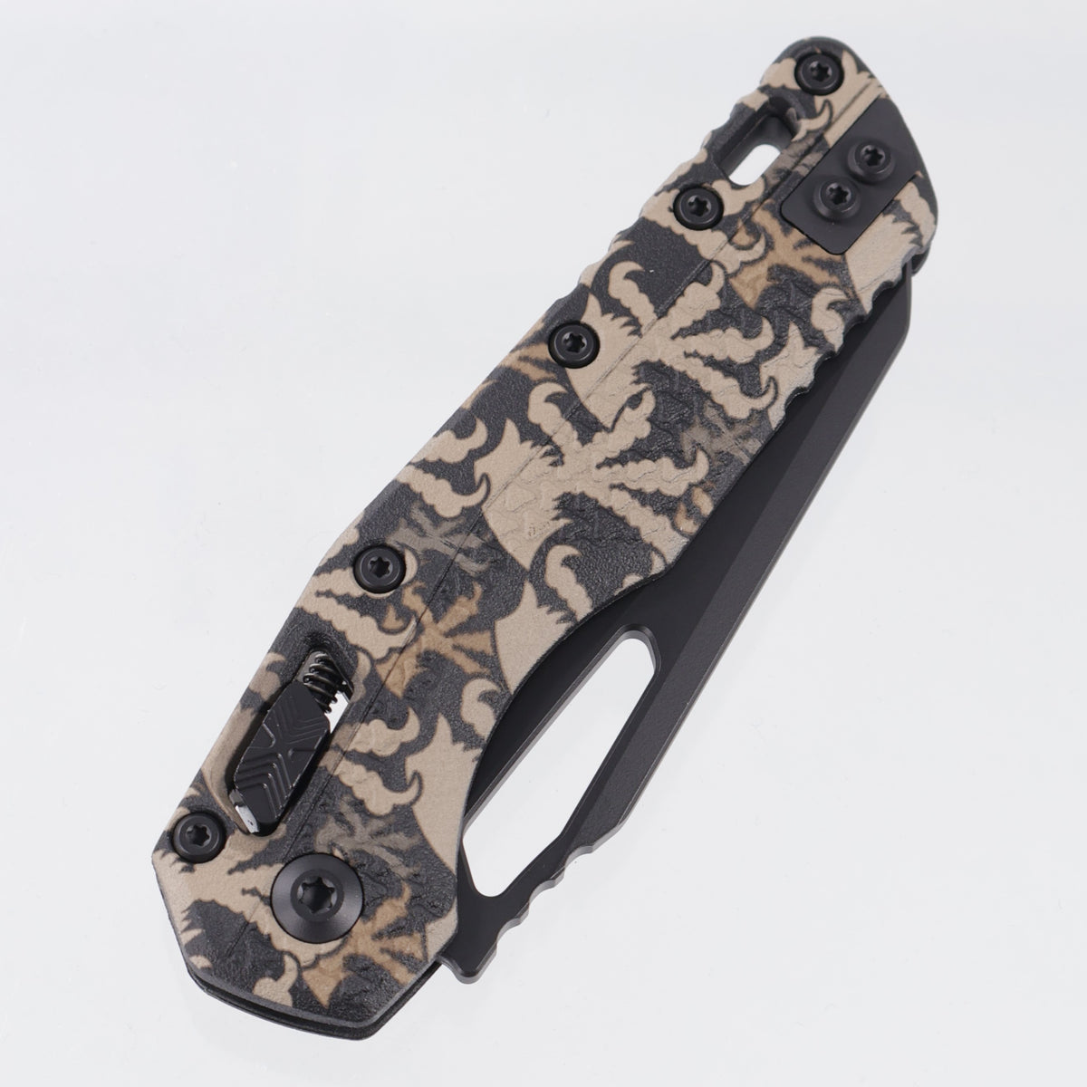 Microtech MSI - Claw Burst Camo Polymer - Full Black Standard M390MK - 210T-1 PMCWC-4