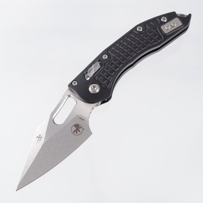 Microtech Stitch Ram-Lok - Black Frag Aluminum - Stonewash M390MK - 169RL-10 FR
