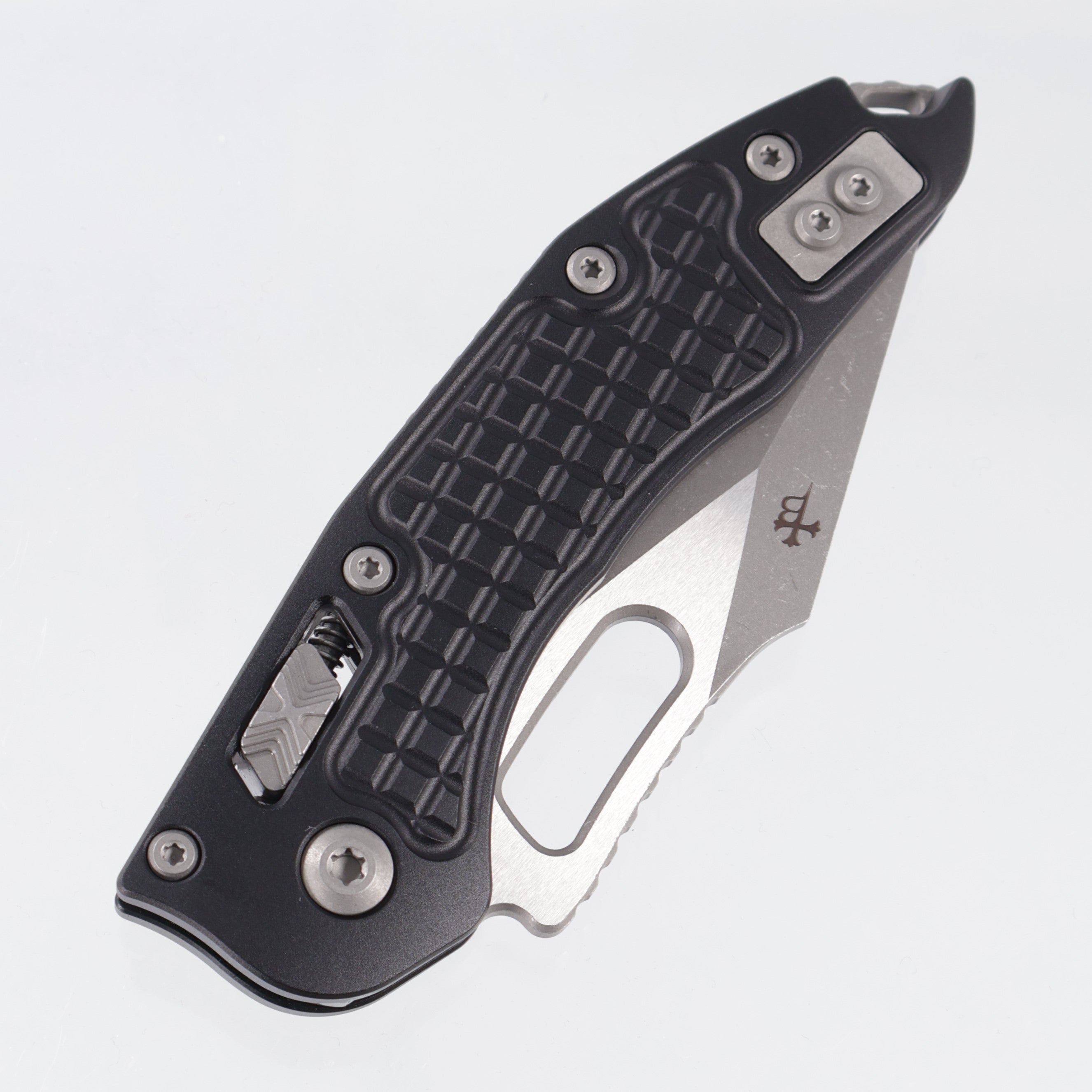Microtech Stitch Ram-Lok - Black Frag Aluminum - Apocalyptic M390MK - 169RL-10 APFR