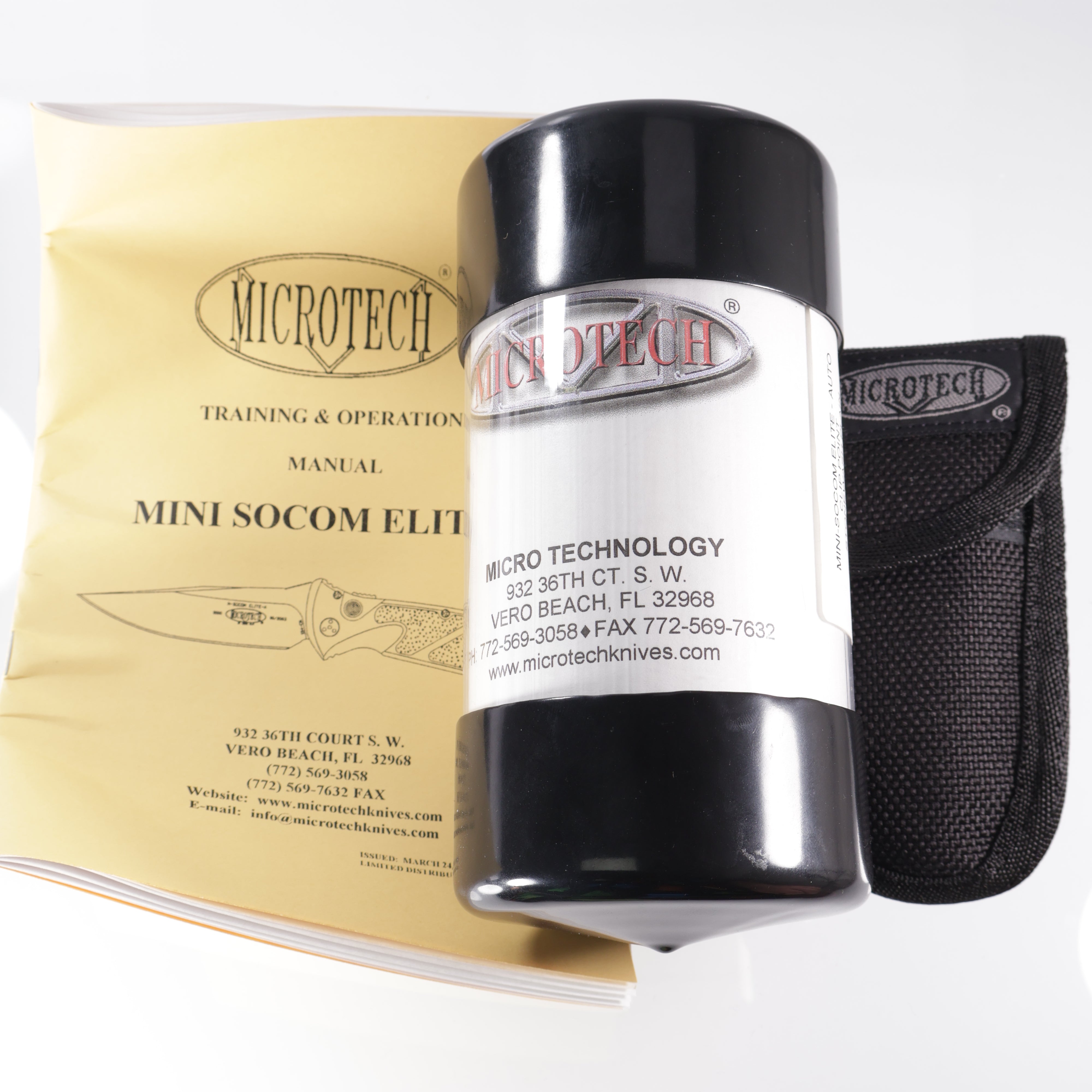 Microtech Vintage Mini Socom Elite Auto w/ safety - Stonewash 154M Drop Point - 04/2003 Build - Pre-Owned